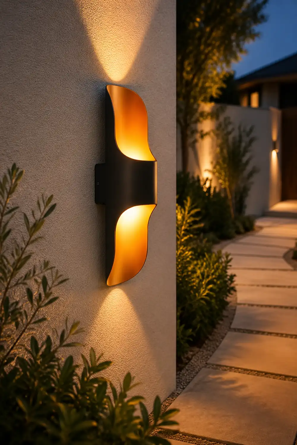 Waterproof Up and Down Lights LED Modern Outdoor Wall Sconces Lighting - Lumpaz