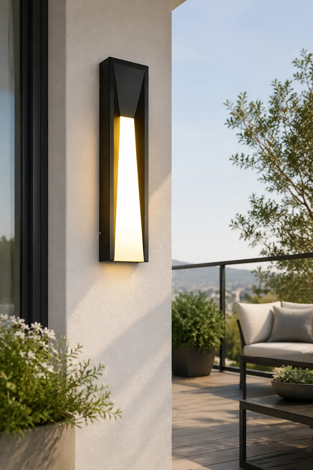 Rectangle 20W LED Waterproof Modern Wall Sconces Lighting Wall Lights Fixture - Lumpaz