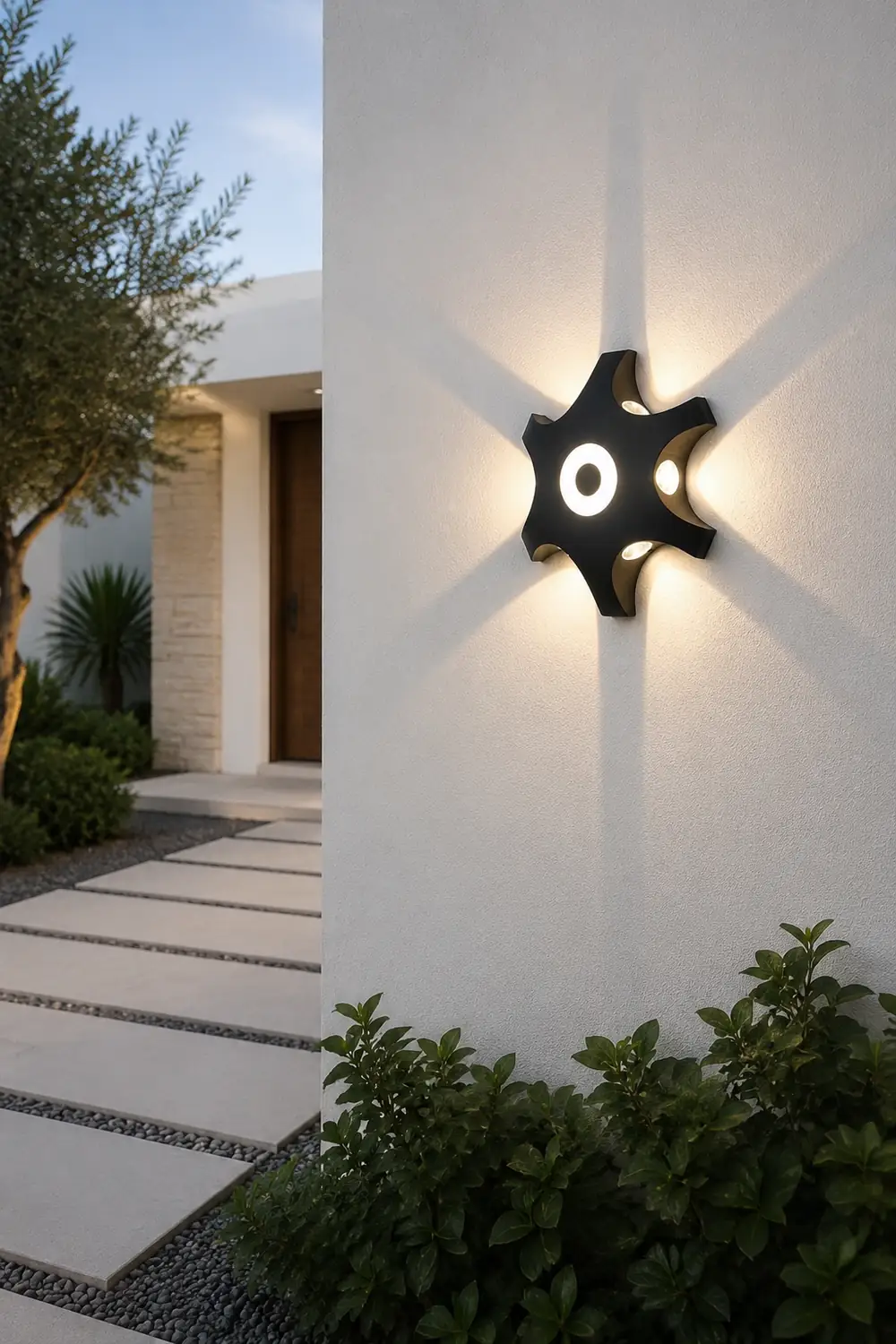 Flower Shaped LED Waterproof Nordic Wall Washer Lights Wall Sconces Lighting - Lumpaz