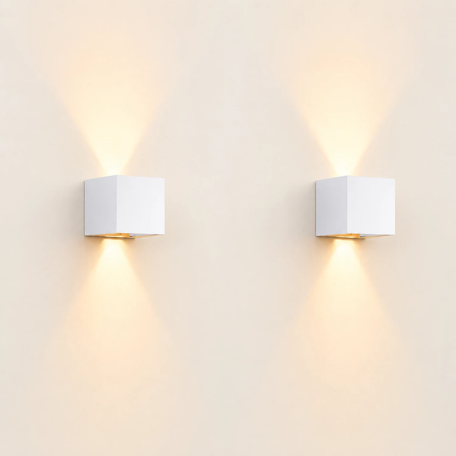 Square Waterproof Up Down Lighting Adjustable Modern Exterior Lights - Lumpaz