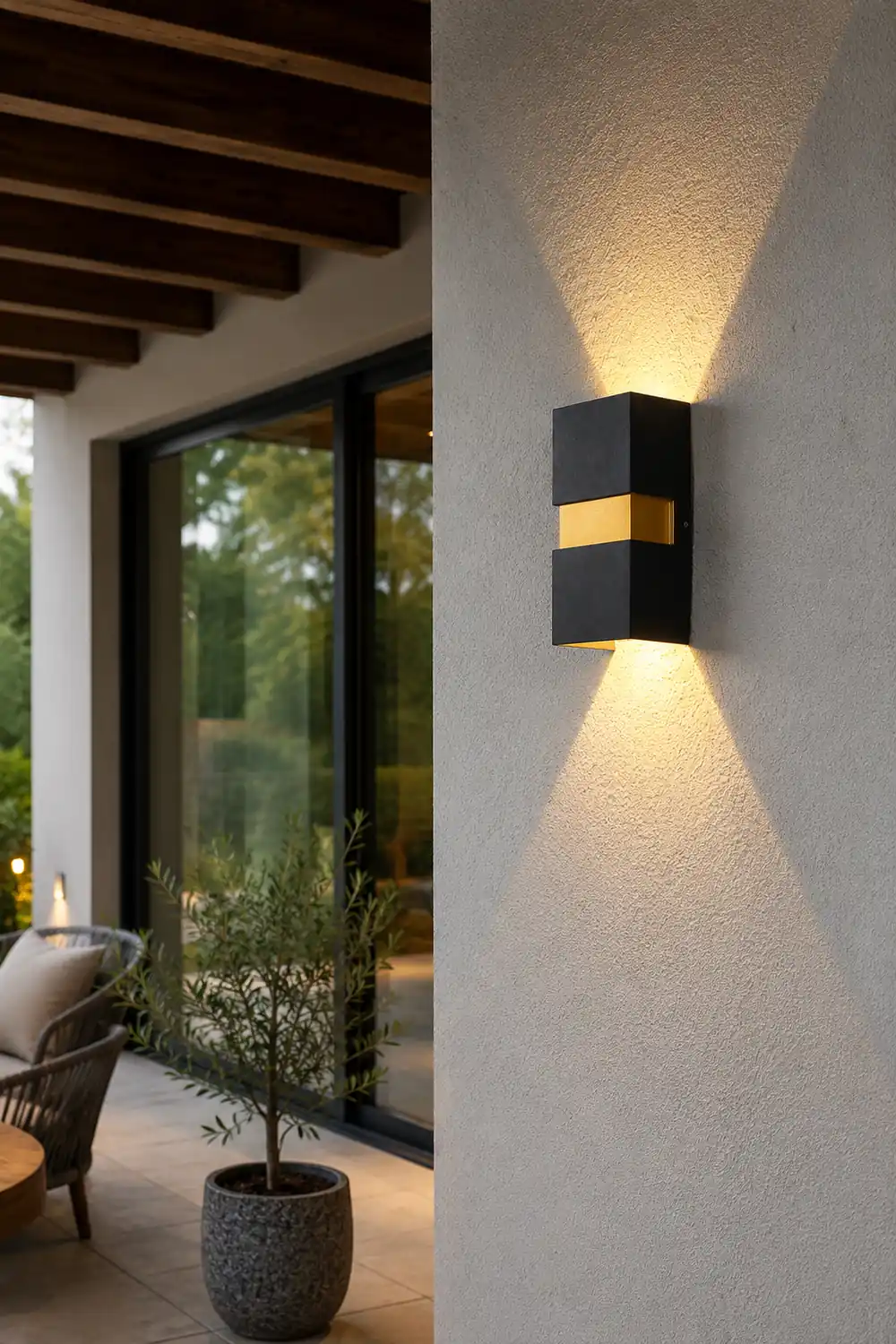 Modern Minimalist Outdoor LED Waterproof Wall Light for Villa Balcony Aisle Lighting - Lumpaz