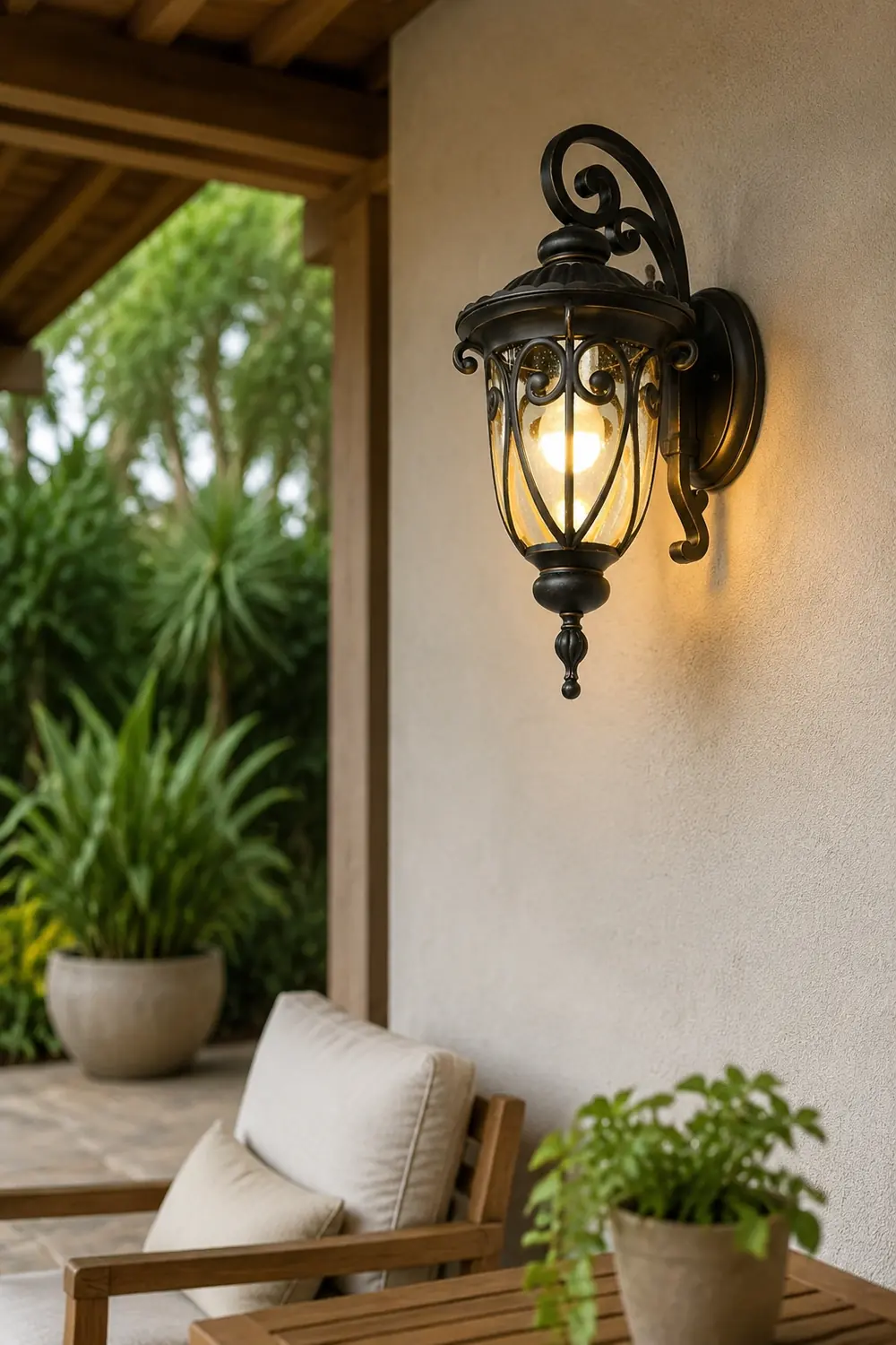 Waterproof Aluminum Bubbles Glass European-Style Outdoor Wall Lights - Lumpaz