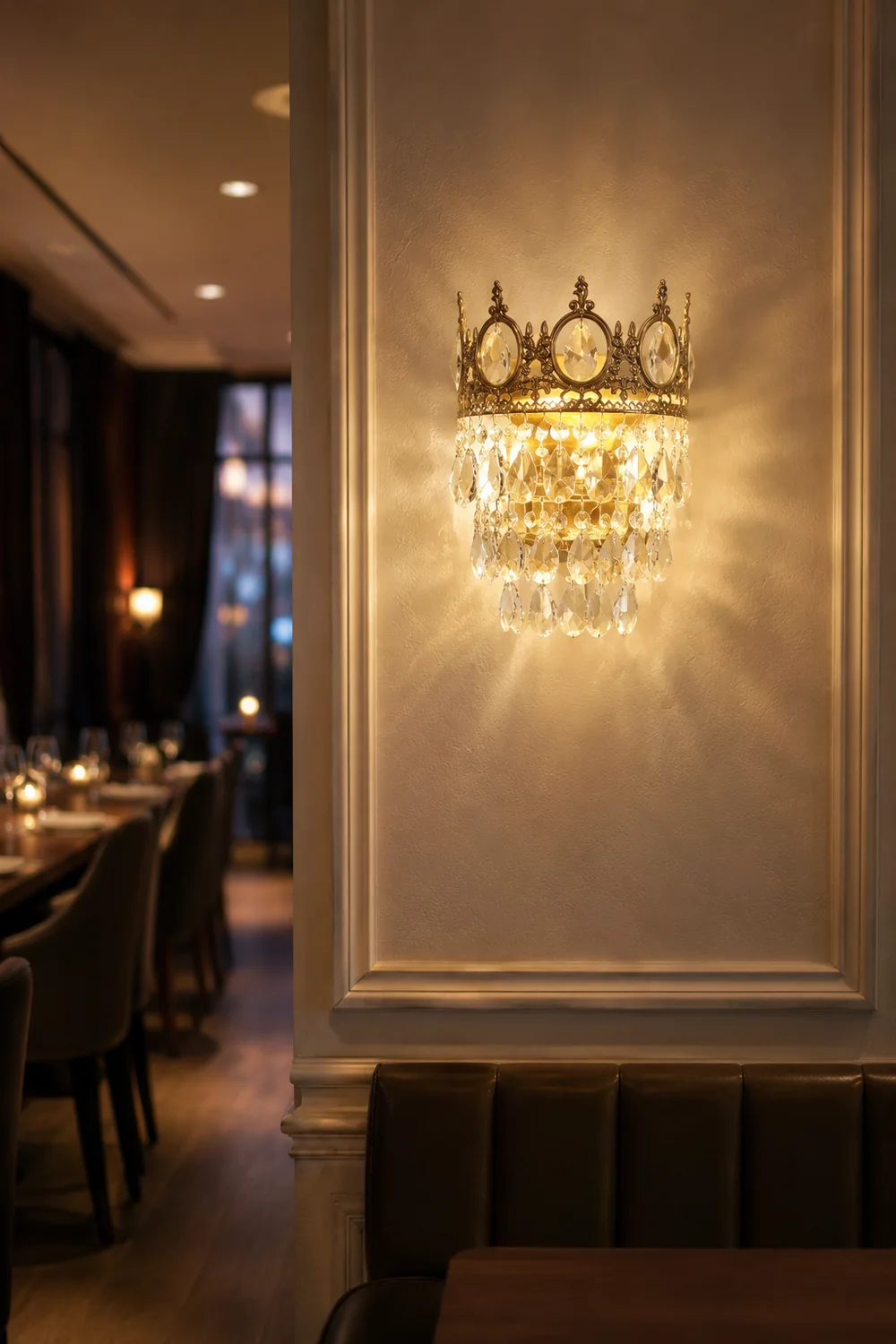 Vintage Crystal Wall Lamp - Lumpaz