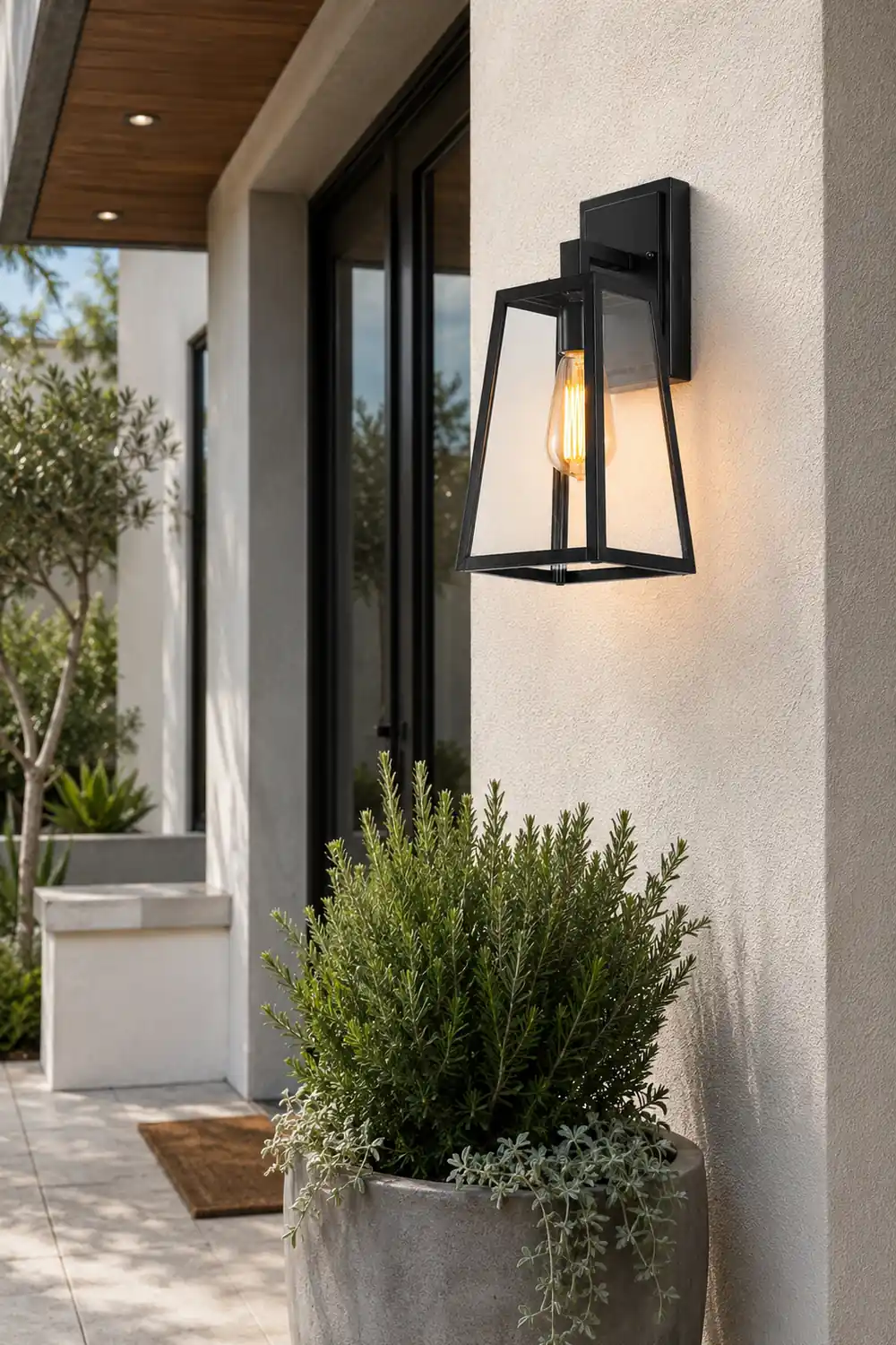 Vintage Industrial Style Glass Sconce Waterproof Outdoor Wall Lights Wall Lamp - Lumpaz