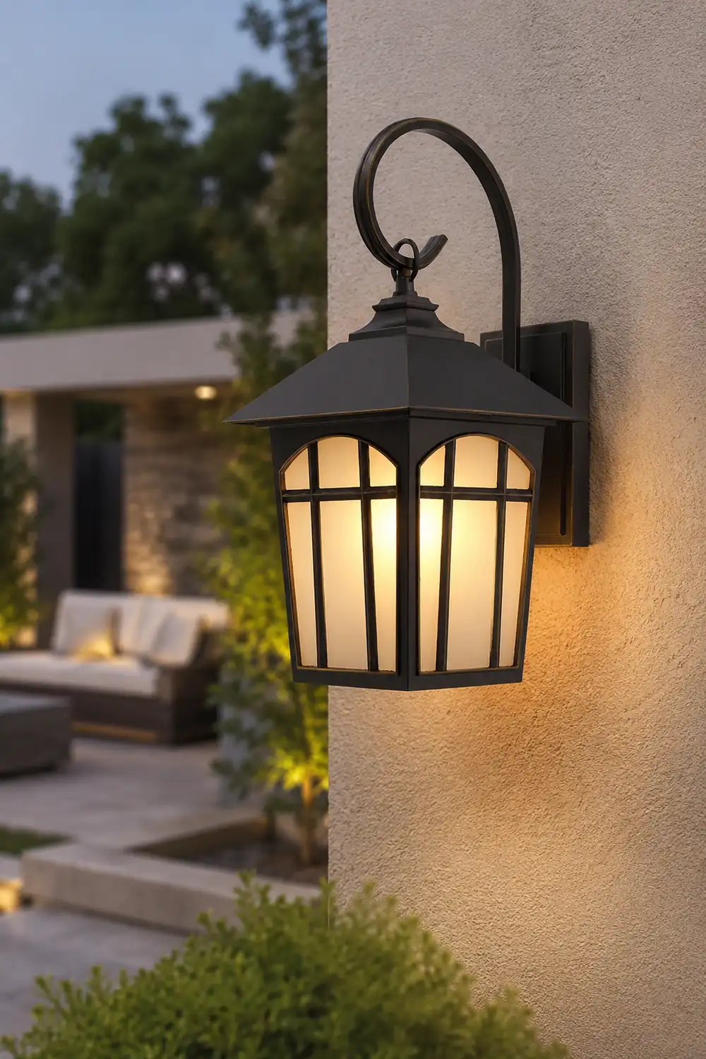 Retro Waterproof Iron Glass Modern Outdoor Wall Lights Wall Sconces Lighting - Lumpaz