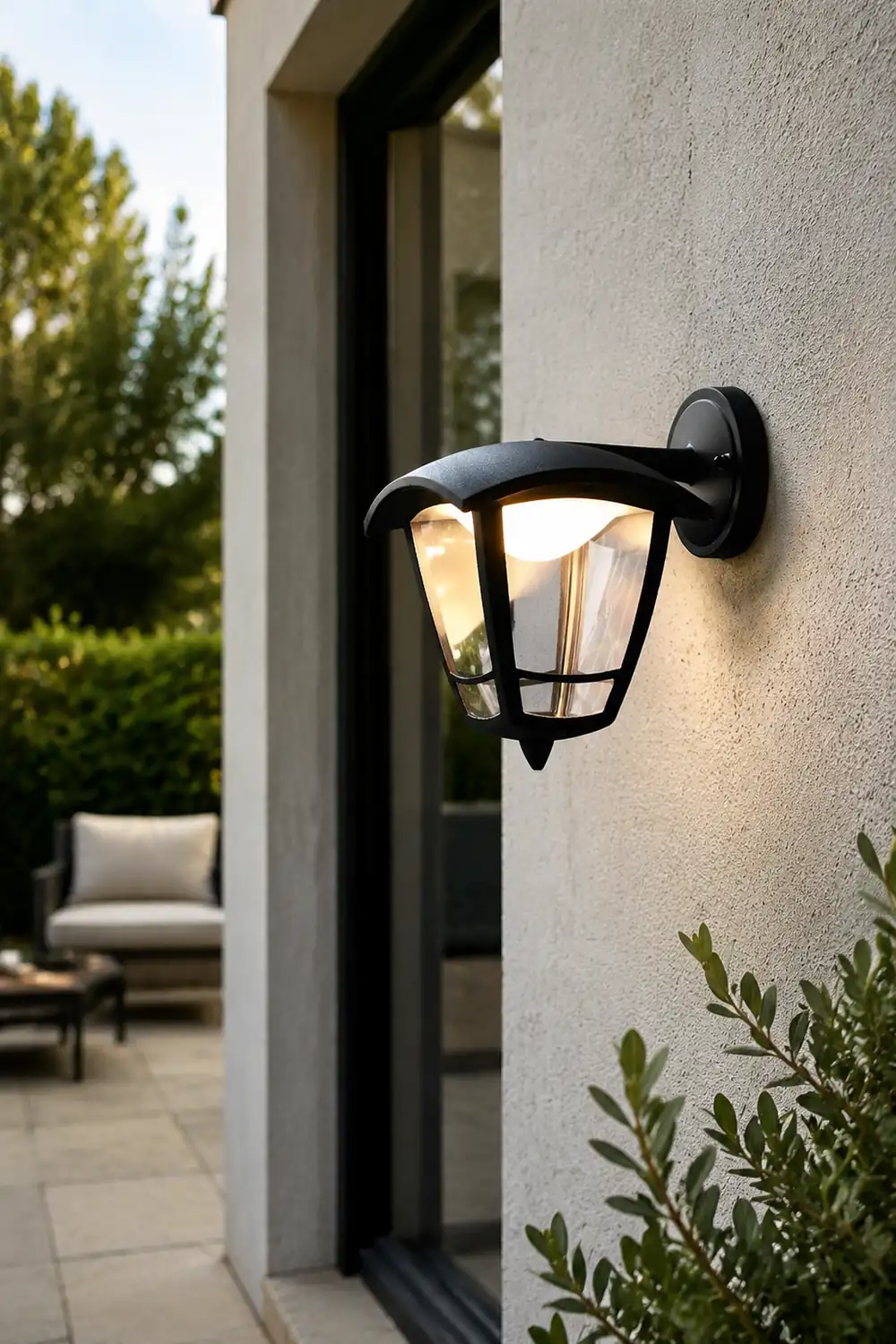 Retro Waterproof Black Vintage Outdoor Wall Lamp Plug in Wall Sconce Lighting - Lumpaz