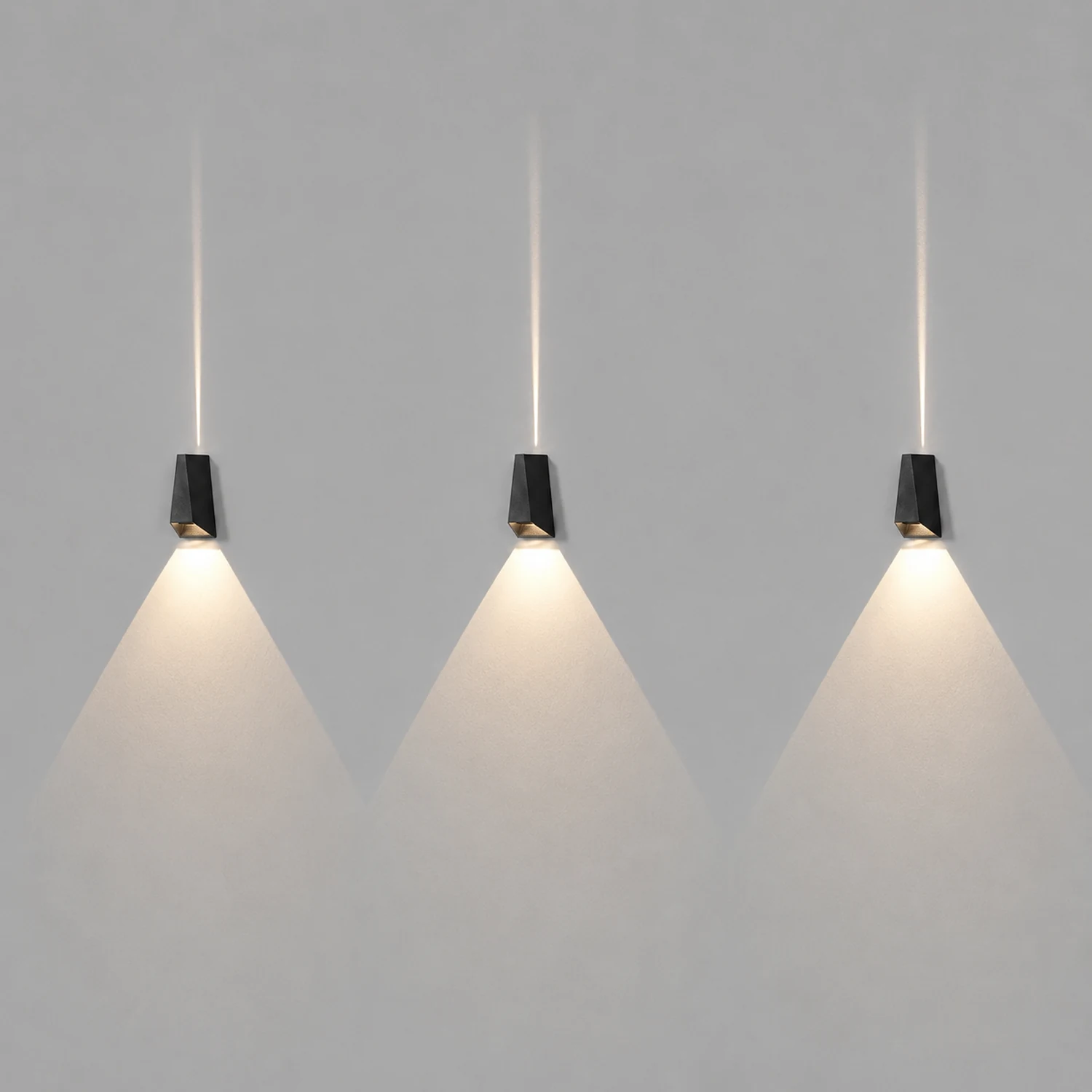 Up and Dwon Lighting LED Waterproof Black Creative Modern Porch Lights - Lumpaz