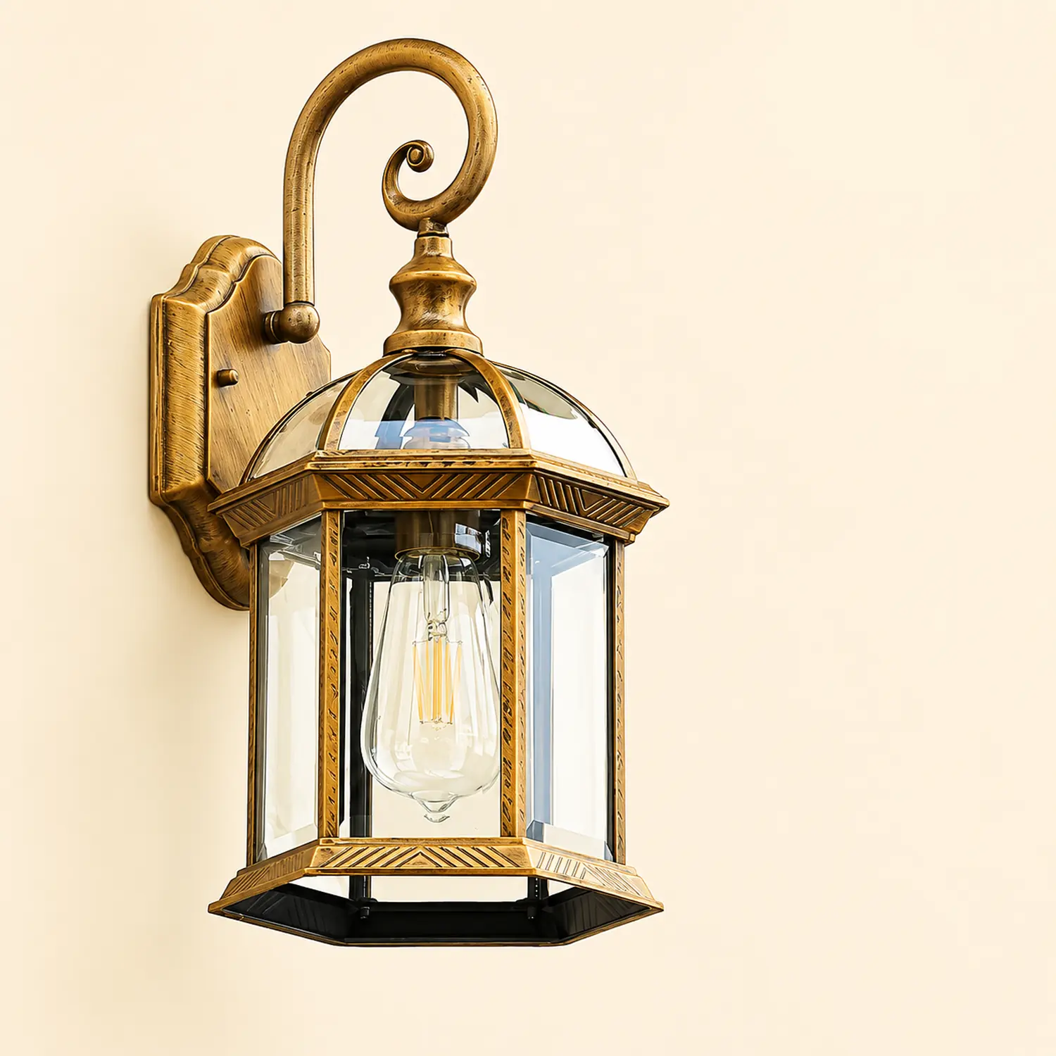 Double-layer Waterproof Glass E27 Vintage Wall Sconce Lighting Wall Lamp - Lumpaz