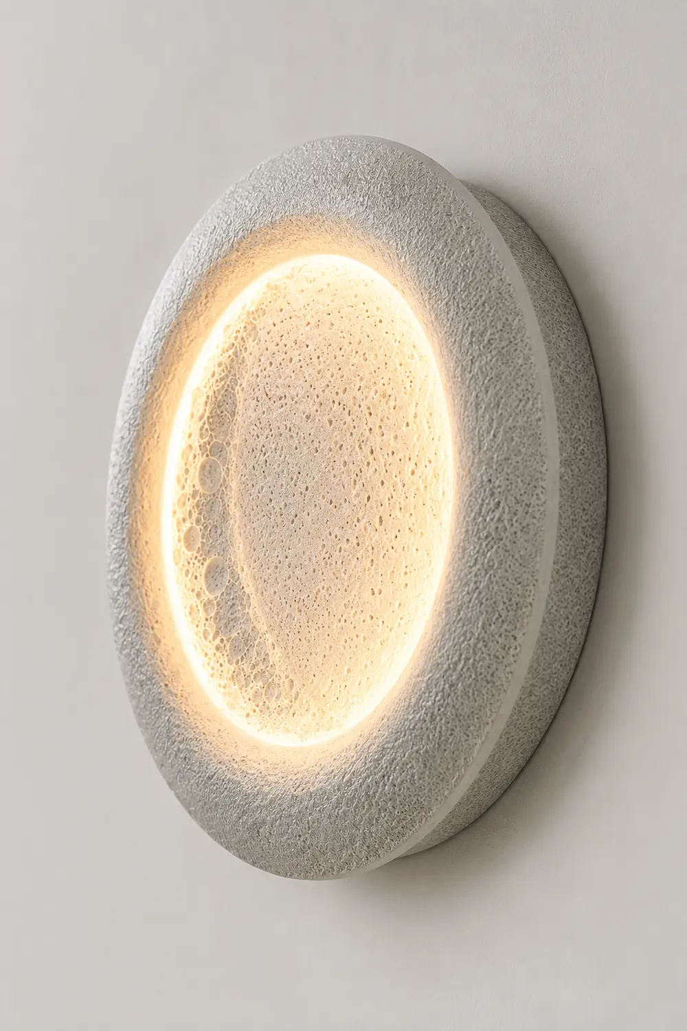 Creative Moon Shaped Waterproof LED 10W Modern Wall Lamp Exterior Decor - Lumpaz