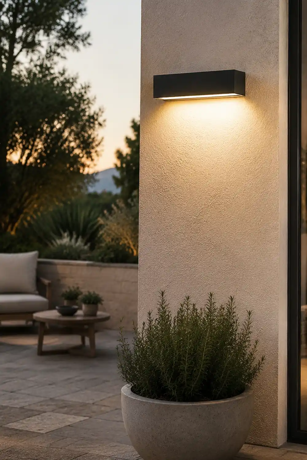 Minimalist Rectangle Outdoor Waterproof Villa Courtyard Garden LED Wall Lamp - Lumpaz