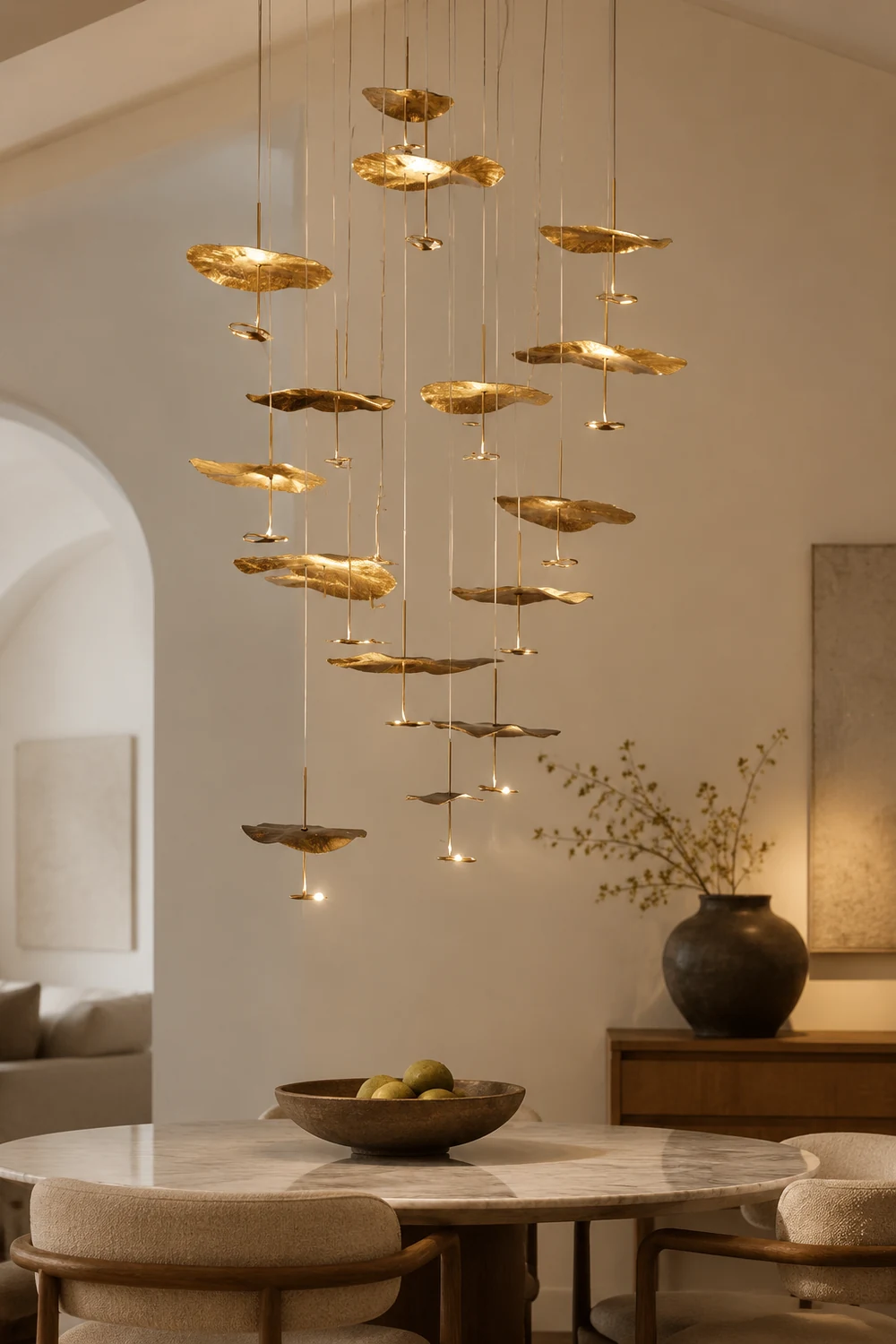 Lotus Leaf Chandelier - Lumpaz
