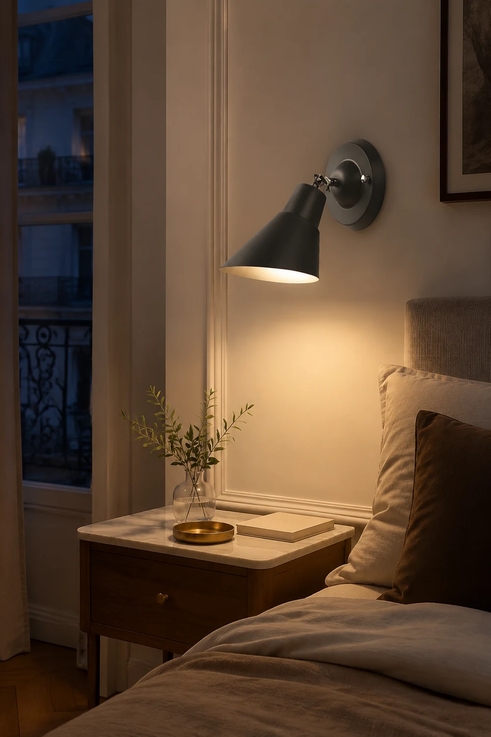 Adjustable Modern Wall Sconce Lighting Plug in Wall Lamp Wall Light Fixture - Lumpaz