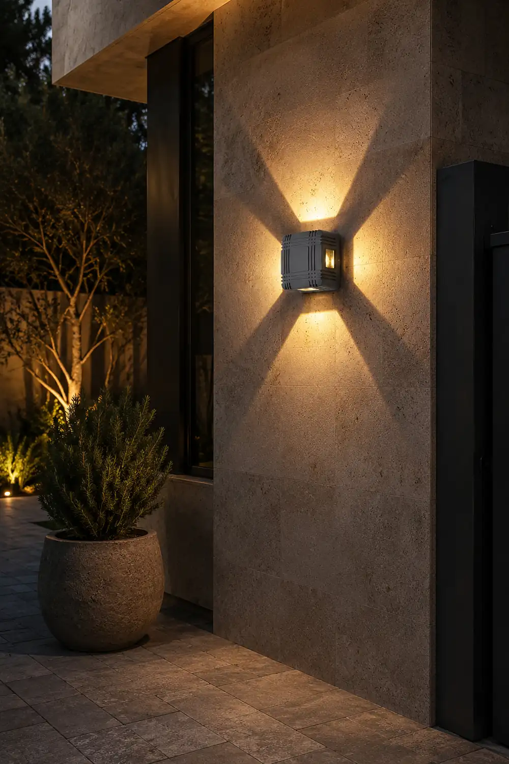 Unique Design Outdoor LED Waterproof Wall Light for Villa Gate Balcony - Lumpaz