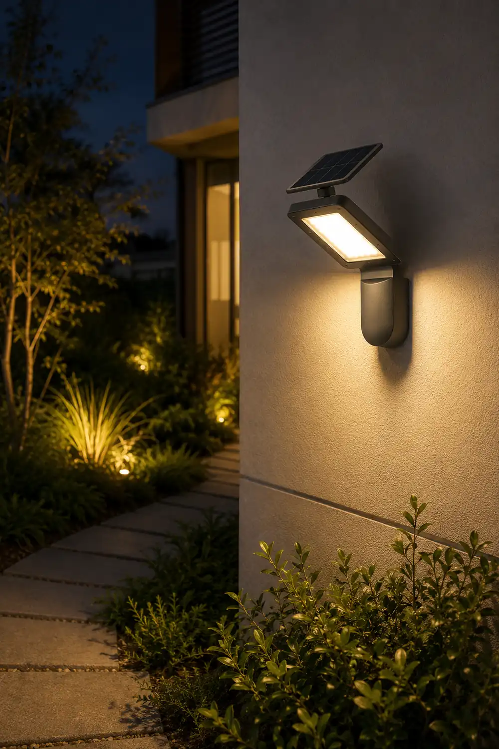 Creative Outdoor Wall Lights Solar Wall Lamp LED Wall Sconce Lighting - Lumpaz