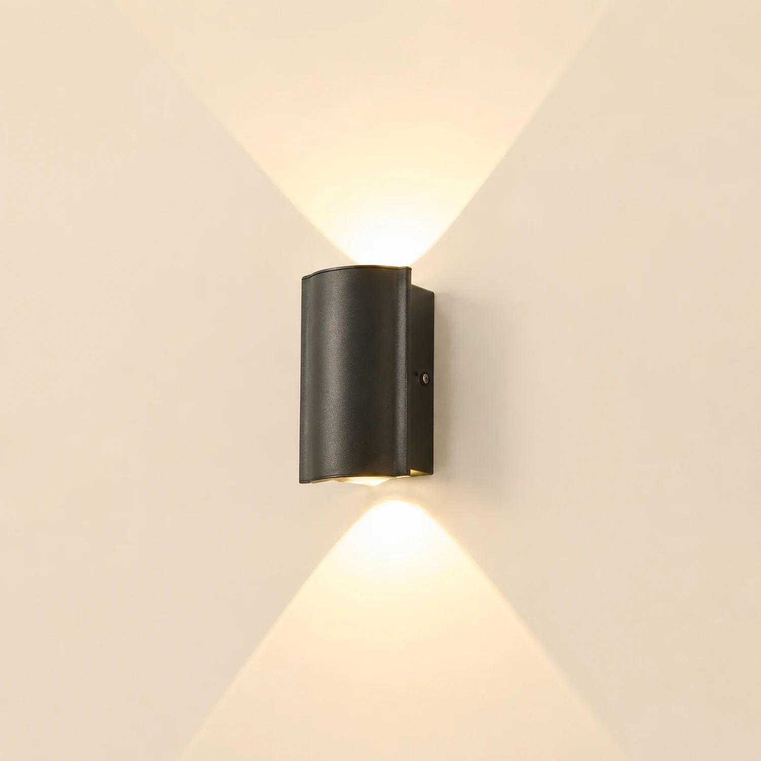 Creative Wave Arc Design Up and Down Lights LED Outdoor Wall Lights Wall Sconces Waterproof - Lumpaz