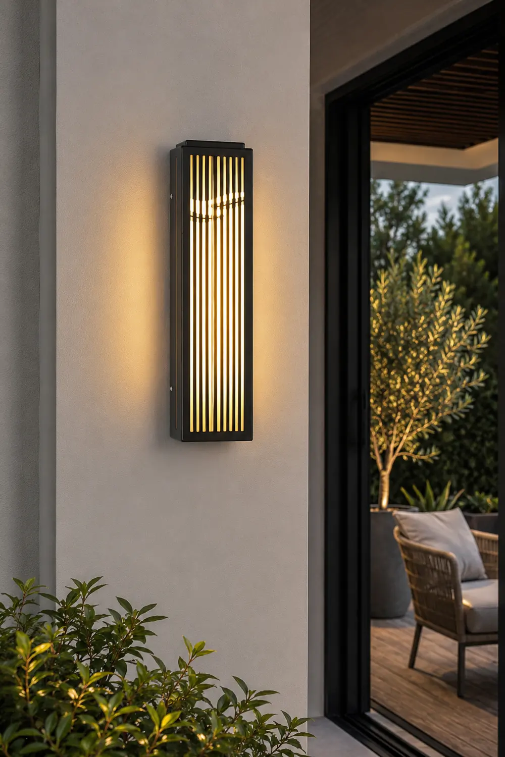 Waterproof Villa Courtyard Gate Unique Hollowed Design Wall Lamp for Outdoor - Lumpaz