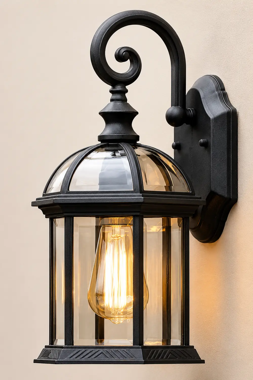 Double-layer Waterproof Glass E27 Vintage Wall Sconce Lighting Wall Lamp - Lumpaz