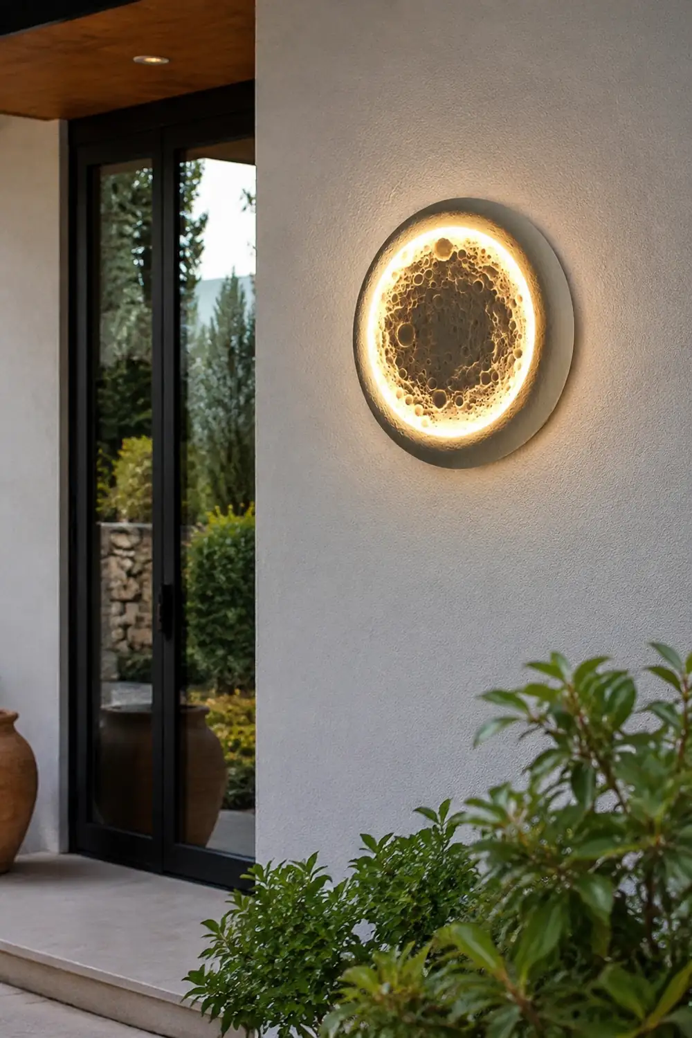 Moon Craters Design LED Waterproof Modern Outdoor Wall Lamp Exterior Lights - Lumpaz