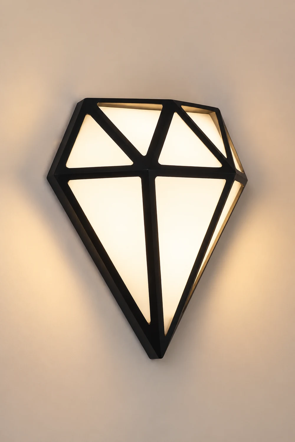 Rhombus Diamonds LED Waterproof Modern Porch Lights Outdoor Wall Lights - Lumpaz