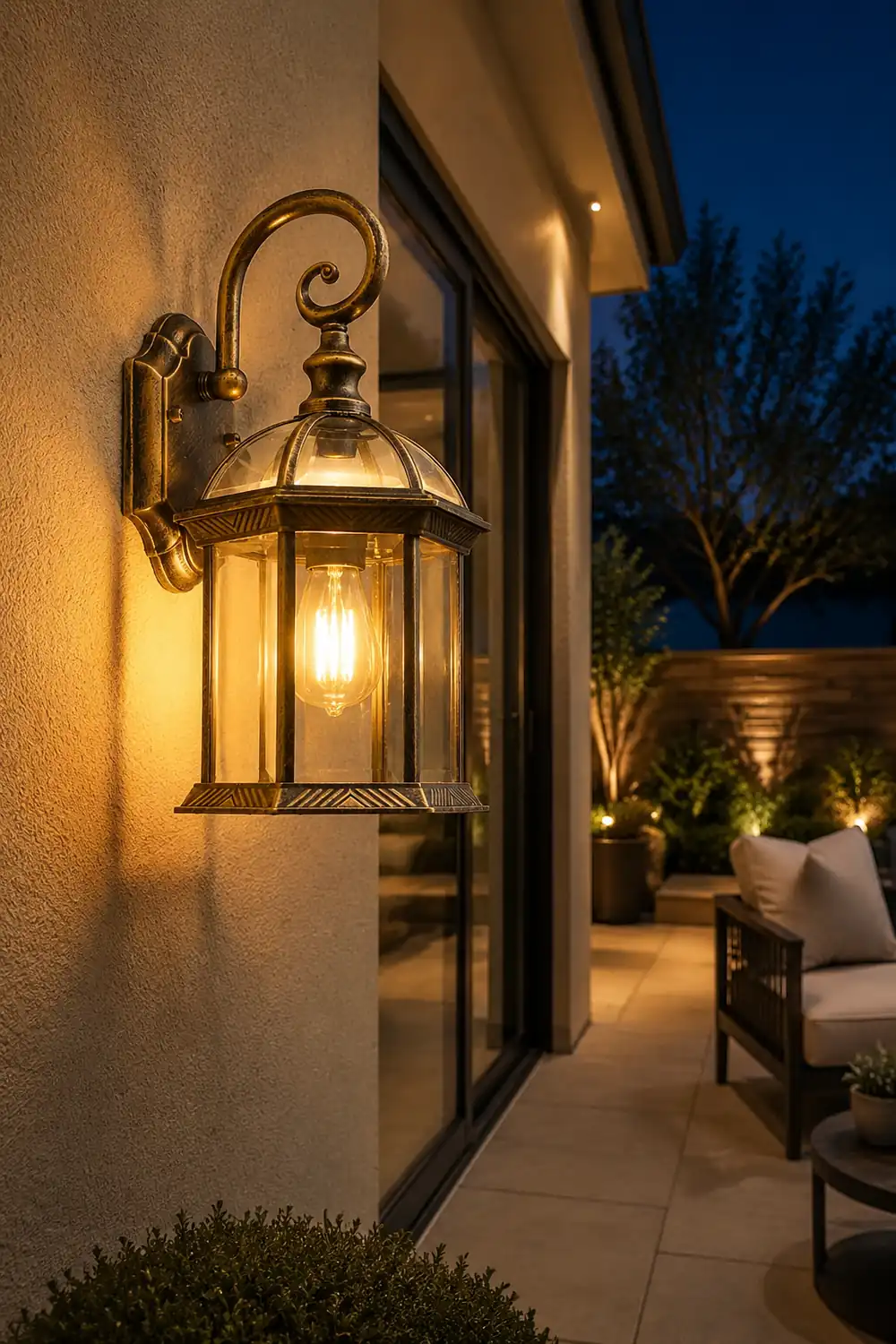Double-layer Waterproof Glass E27 Vintage Wall Sconce Lighting Wall Lamp - Lumpaz