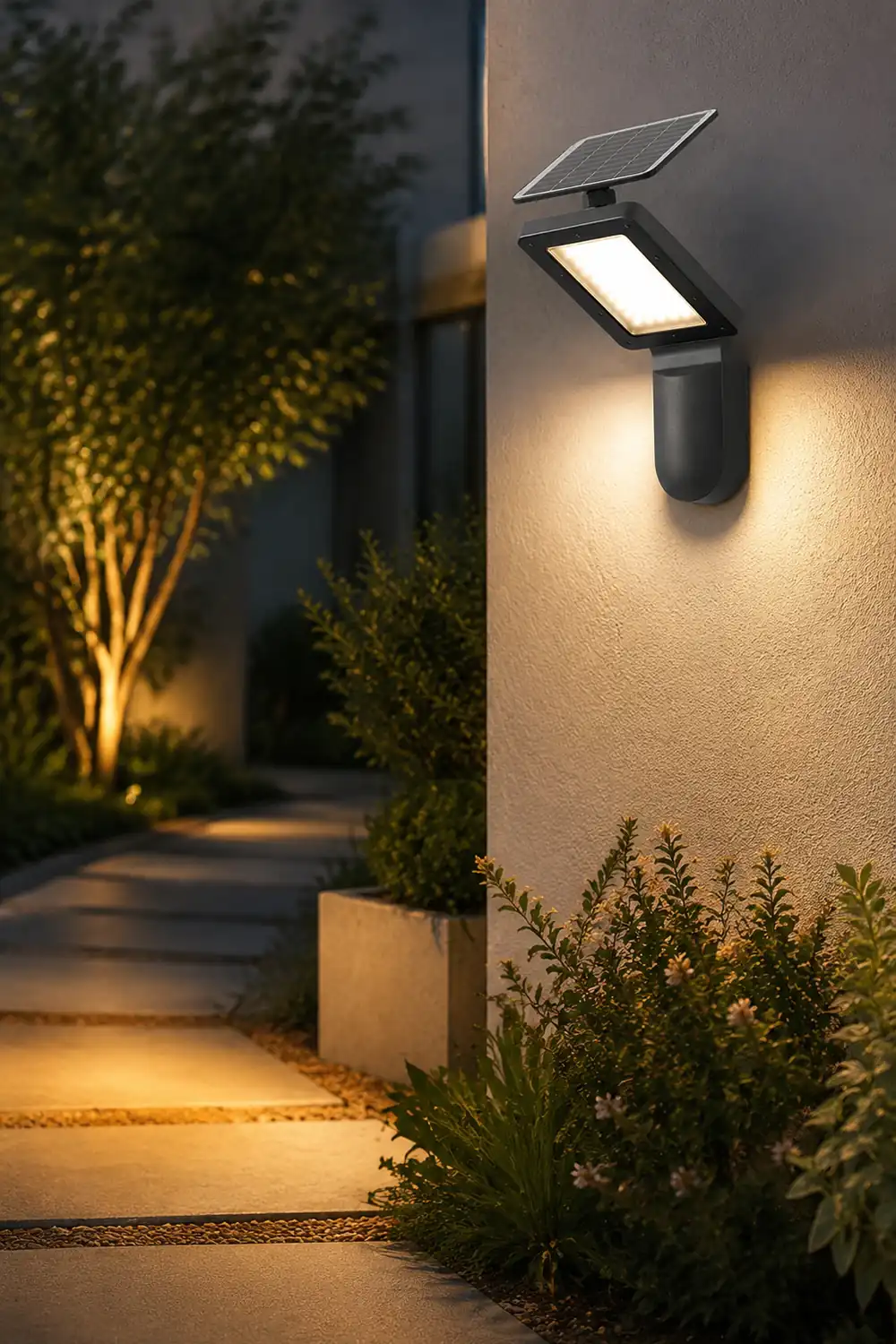 Creative Outdoor Wall Lights Solar Wall Lamp LED Wall Sconce Lighting - Lumpaz