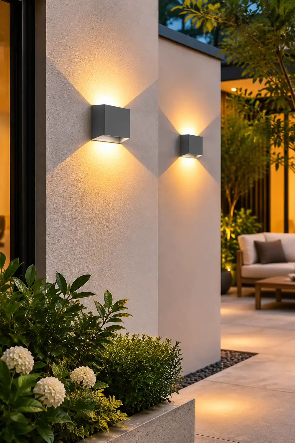 Modern Minimalist Waterproof LED Wall Light for Outdoor Villa Courtyard Garden - Lumpaz