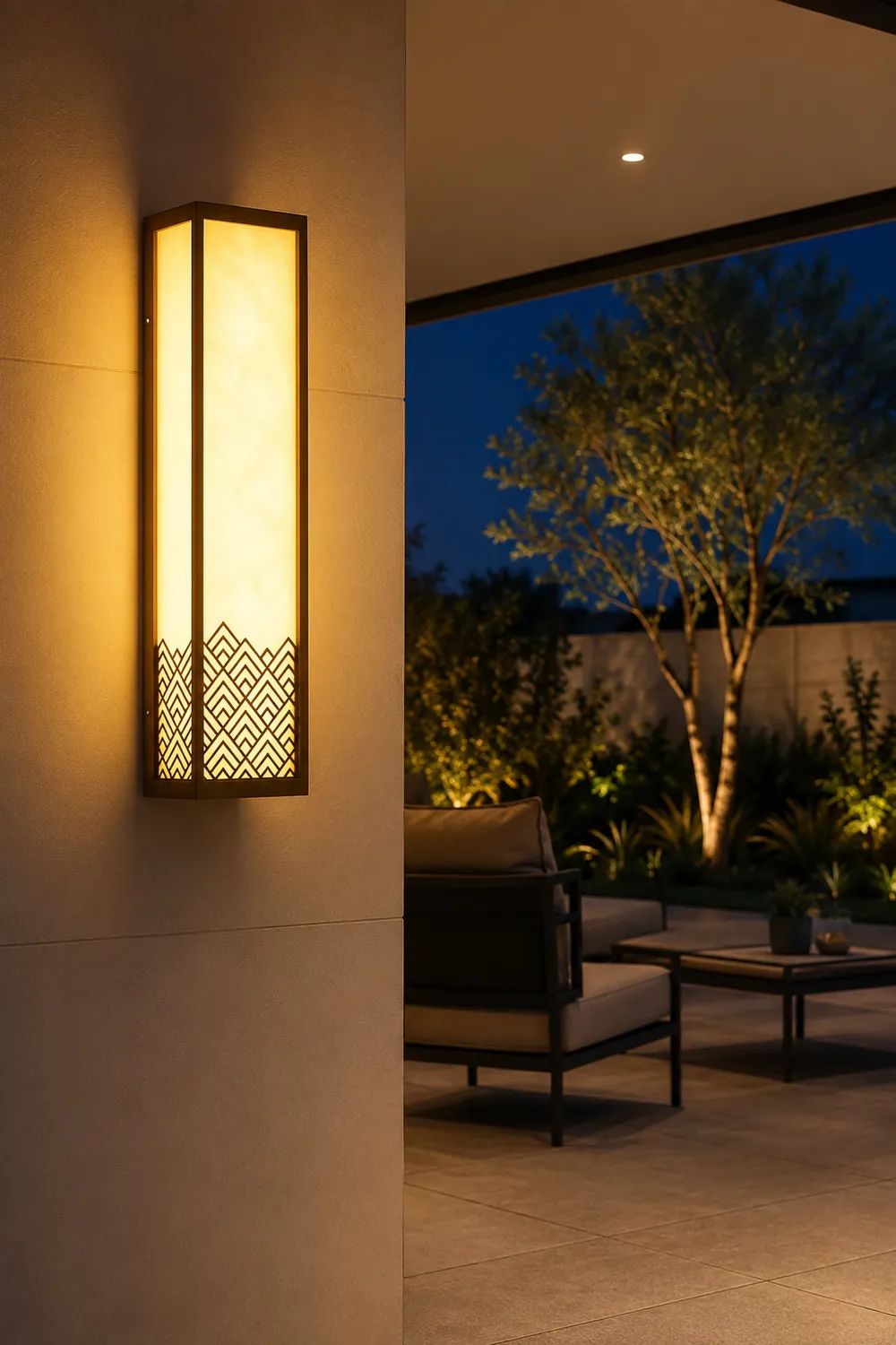 Vintage Waterproof Stainless Steel Brown Wall Lamp Exterior Lights - Lumpaz