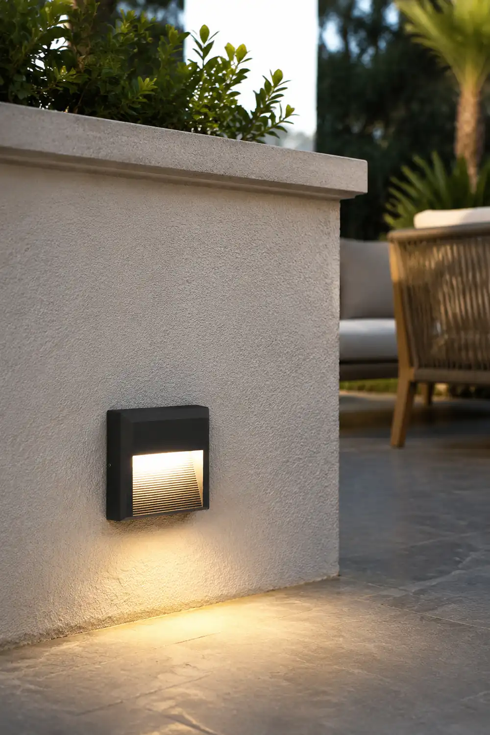 Waterproof Outdoor LED Step Lights Corner Lamp for Villa Courtyard Garden - Lumpaz