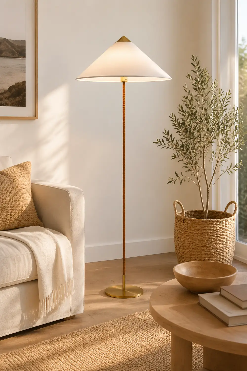 Chinese Hat  Floor Lamp - Lumpaz