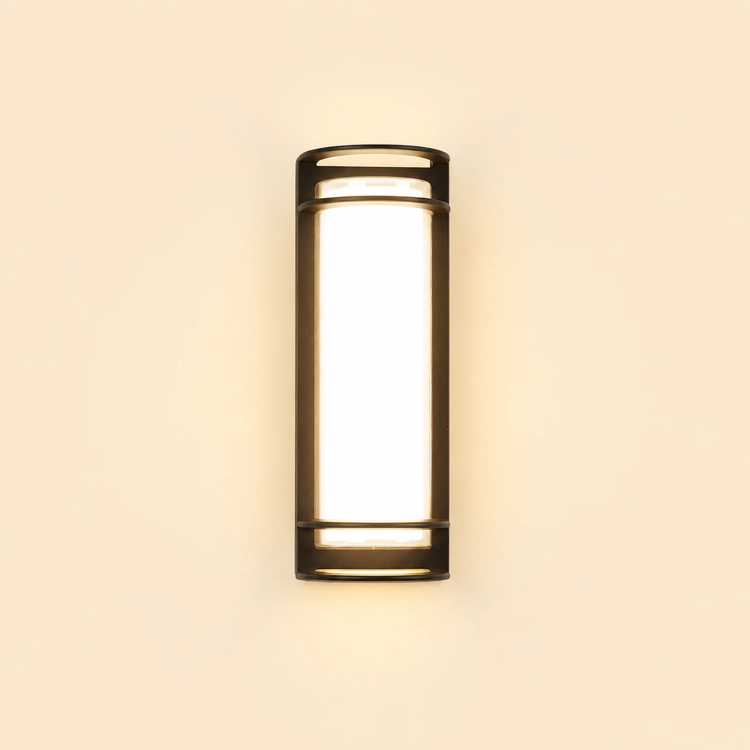 Outdoor Waterproof Double-layer Lampshade Gate Column Exterior Wall Sconces - Lumpaz