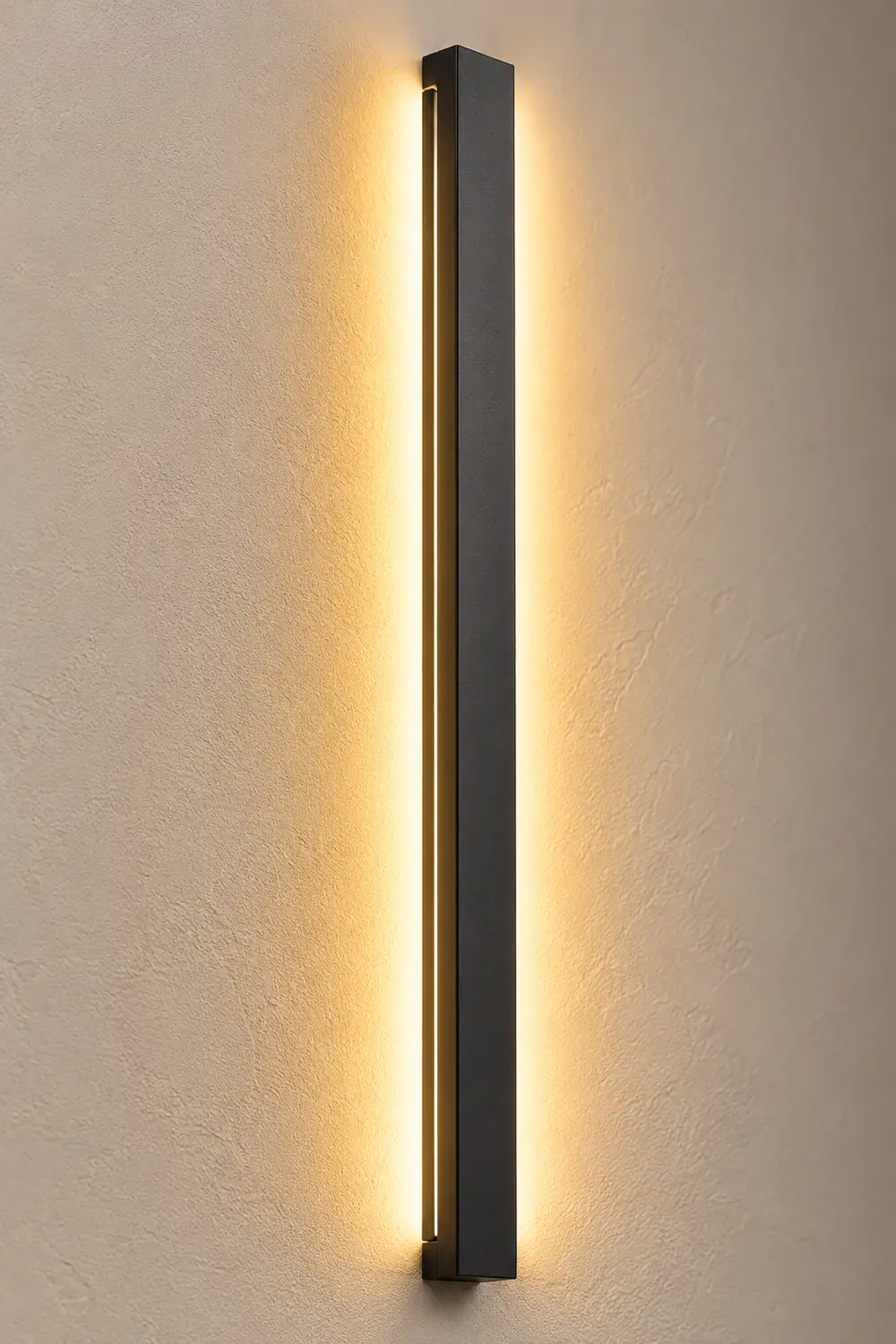 Black Long Strip LED Waterproof Modern Outdoor Wall Lights Porch Lights - Lumpaz