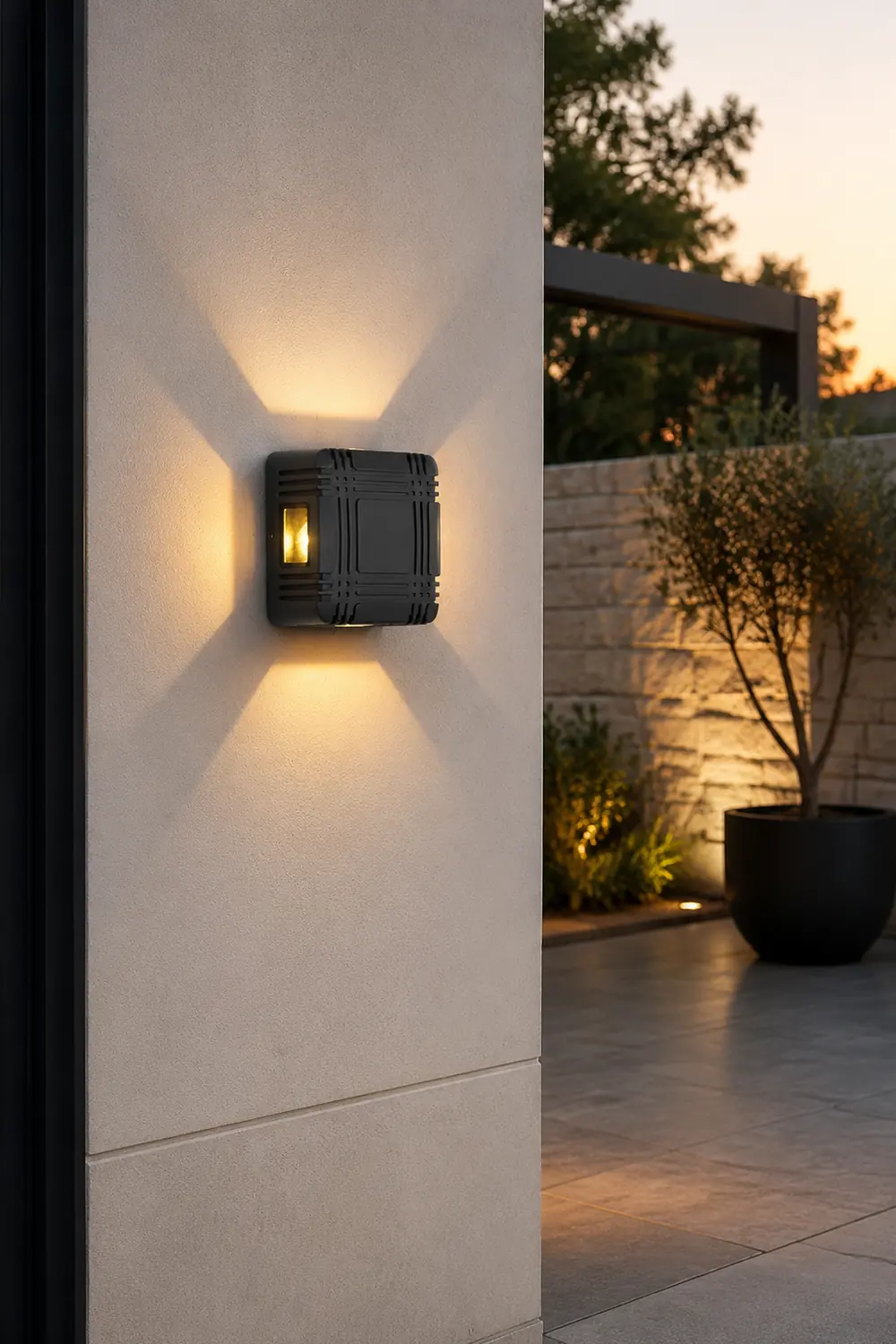 Unique Design Outdoor LED Waterproof Wall Light for Villa Gate Balcony - Lumpaz