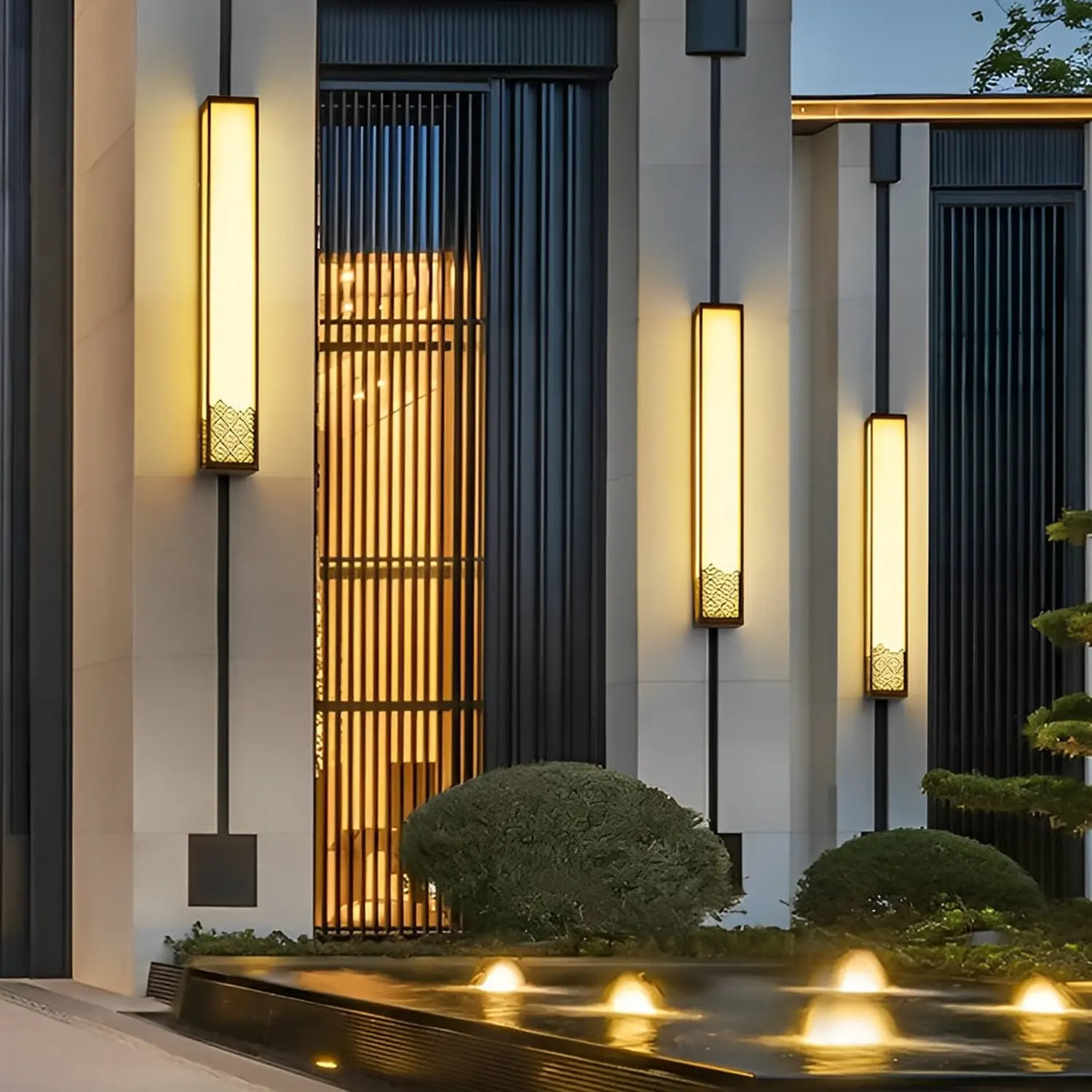 Vintage Waterproof Stainless Steel Brown Wall Lamp Exterior Lights - Lumpaz