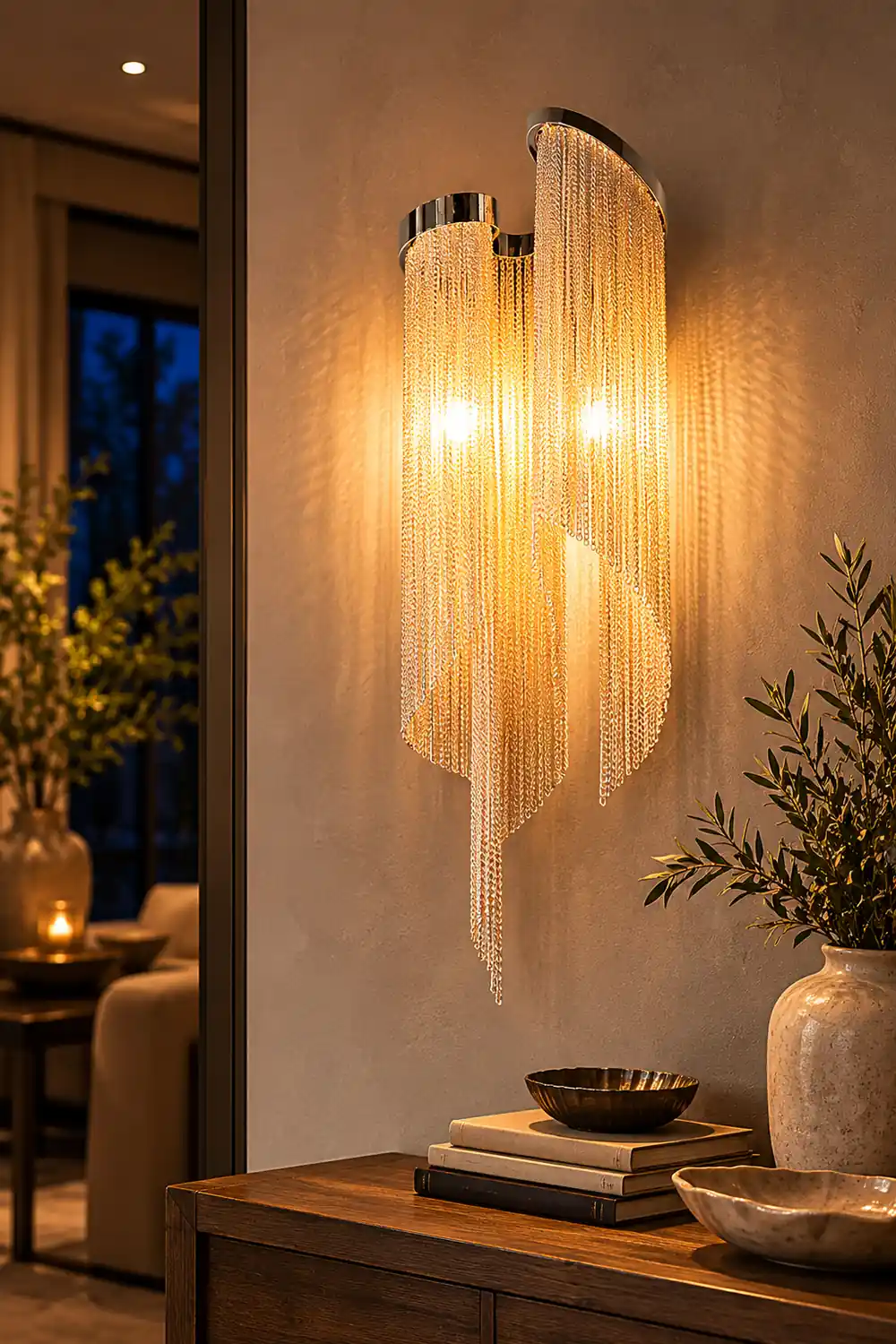 Chain Tassel Wall Lamp - Lumpaz
