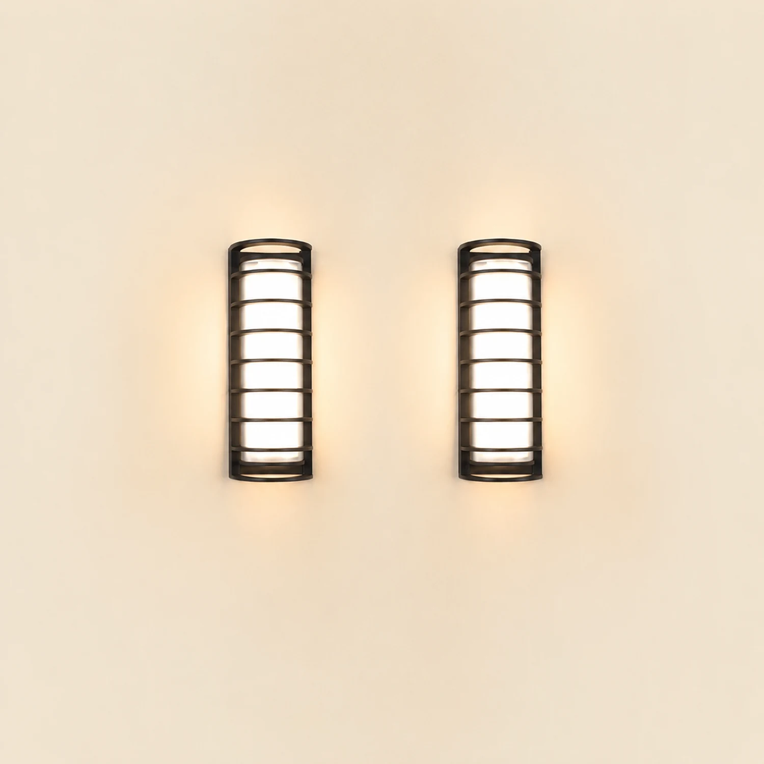 Outdoor Waterproof Double-layer Lampshade Gate Column Exterior Wall Sconces - Lumpaz