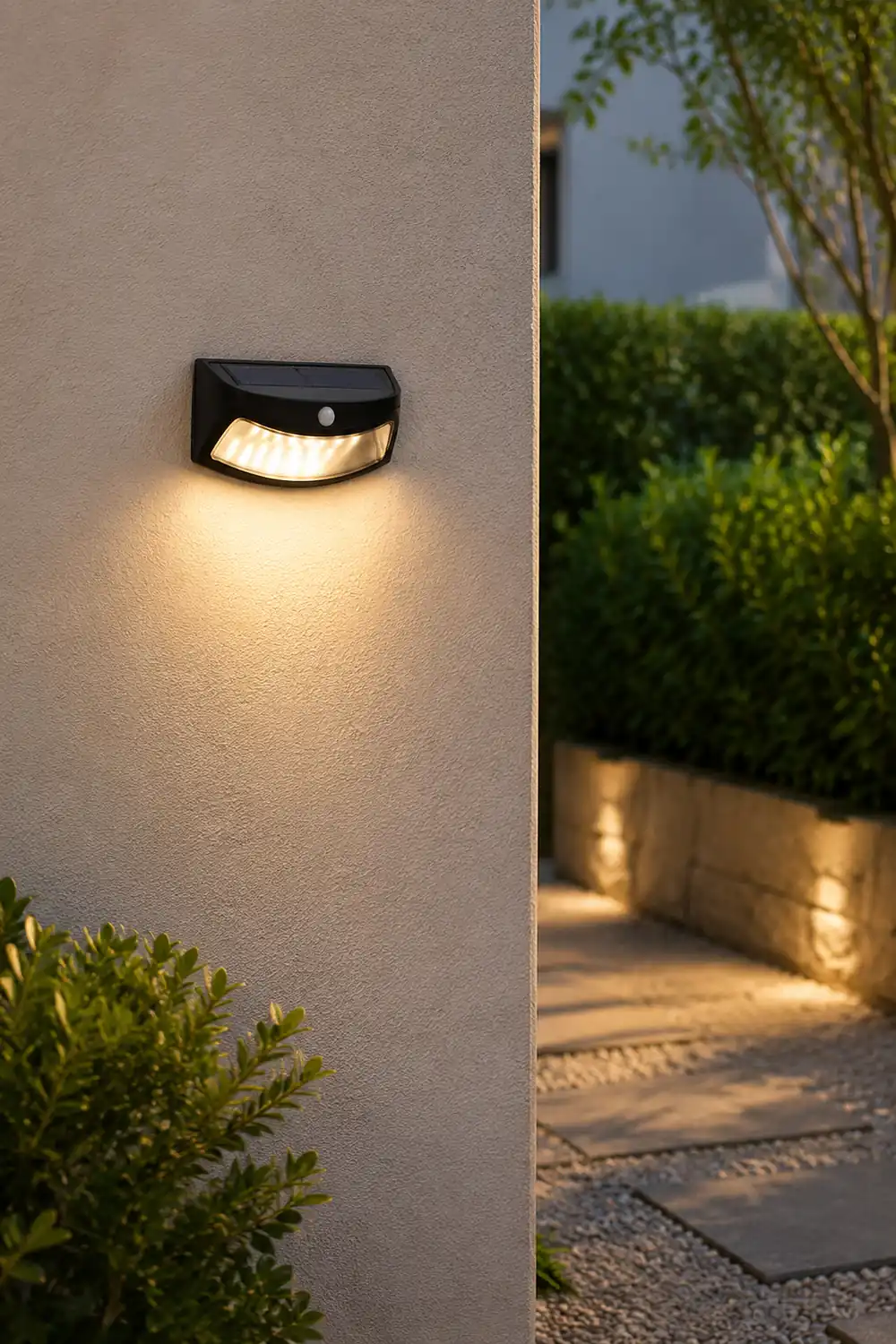 Intelligent Light Control Human Motion Sensor Solar Outdoor LED Wall Light - Lumpaz