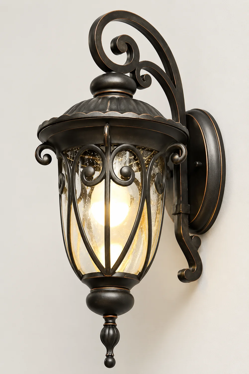 Waterproof Aluminum Bubbles Glass European-Style Outdoor Wall Lights - Lumpaz