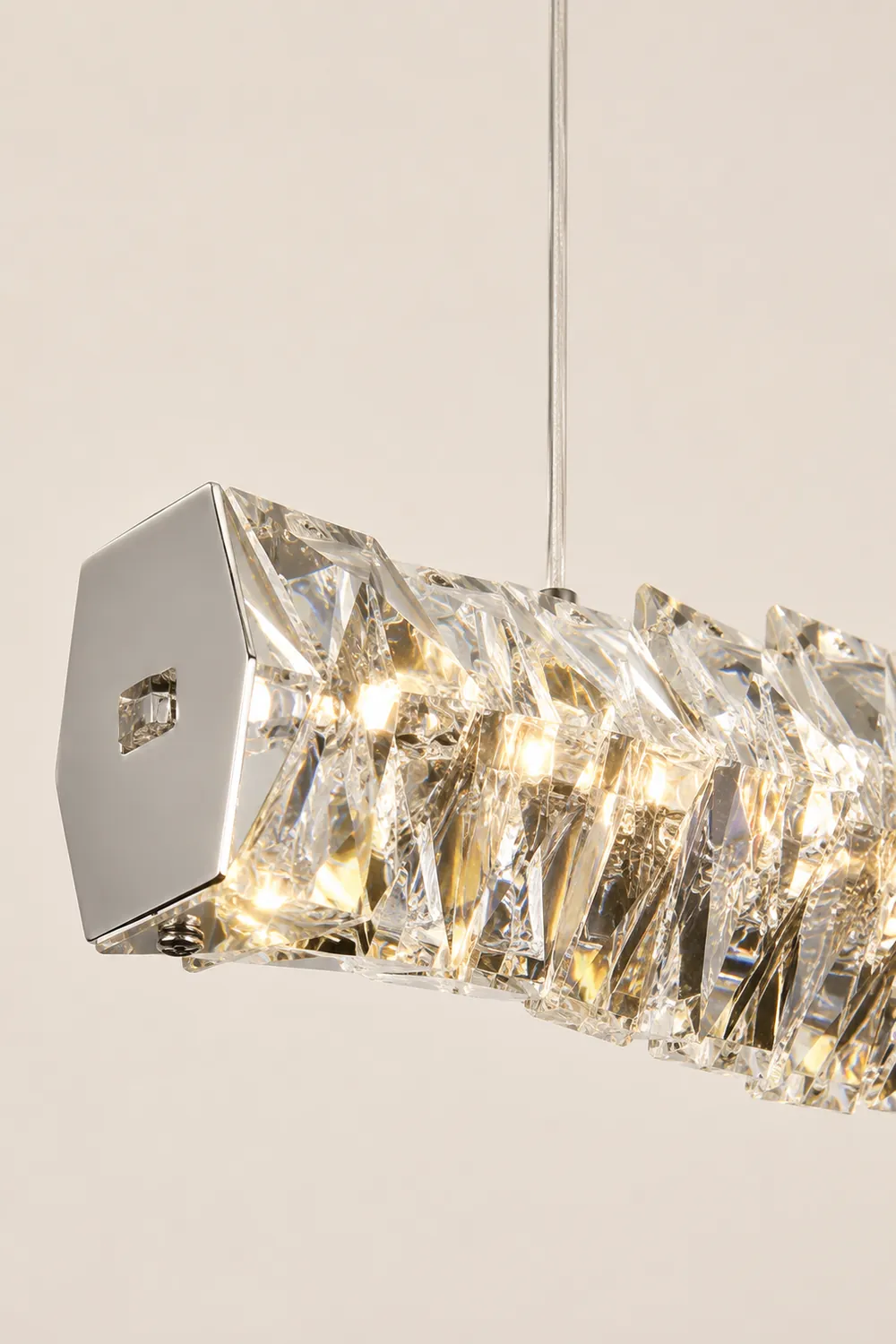 Long Crystal Pendant Lamp - Lumpaz