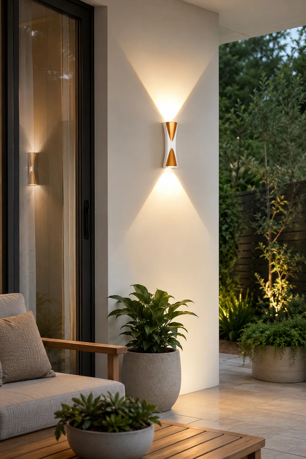 Creative Up and Down Lights LED Waterproof Modern Outdoor Wall Lamp - Lumpaz