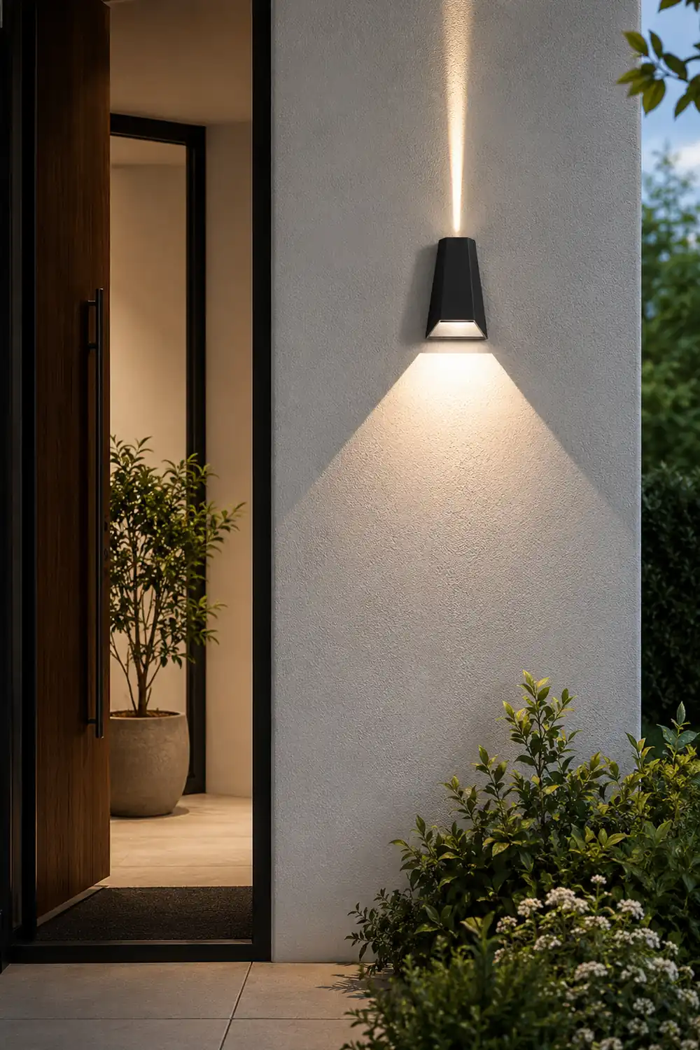 Up and Dwon Lighting LED Waterproof Black Creative Modern Porch Lights - Lumpaz
