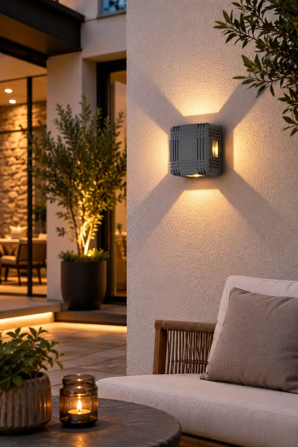 Unique Design Outdoor LED Waterproof Wall Light for Villa Gate Balcony - Lumpaz