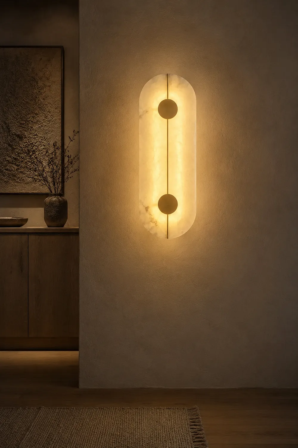 Artistic Alabaster Wall Lamp - Lumpaz