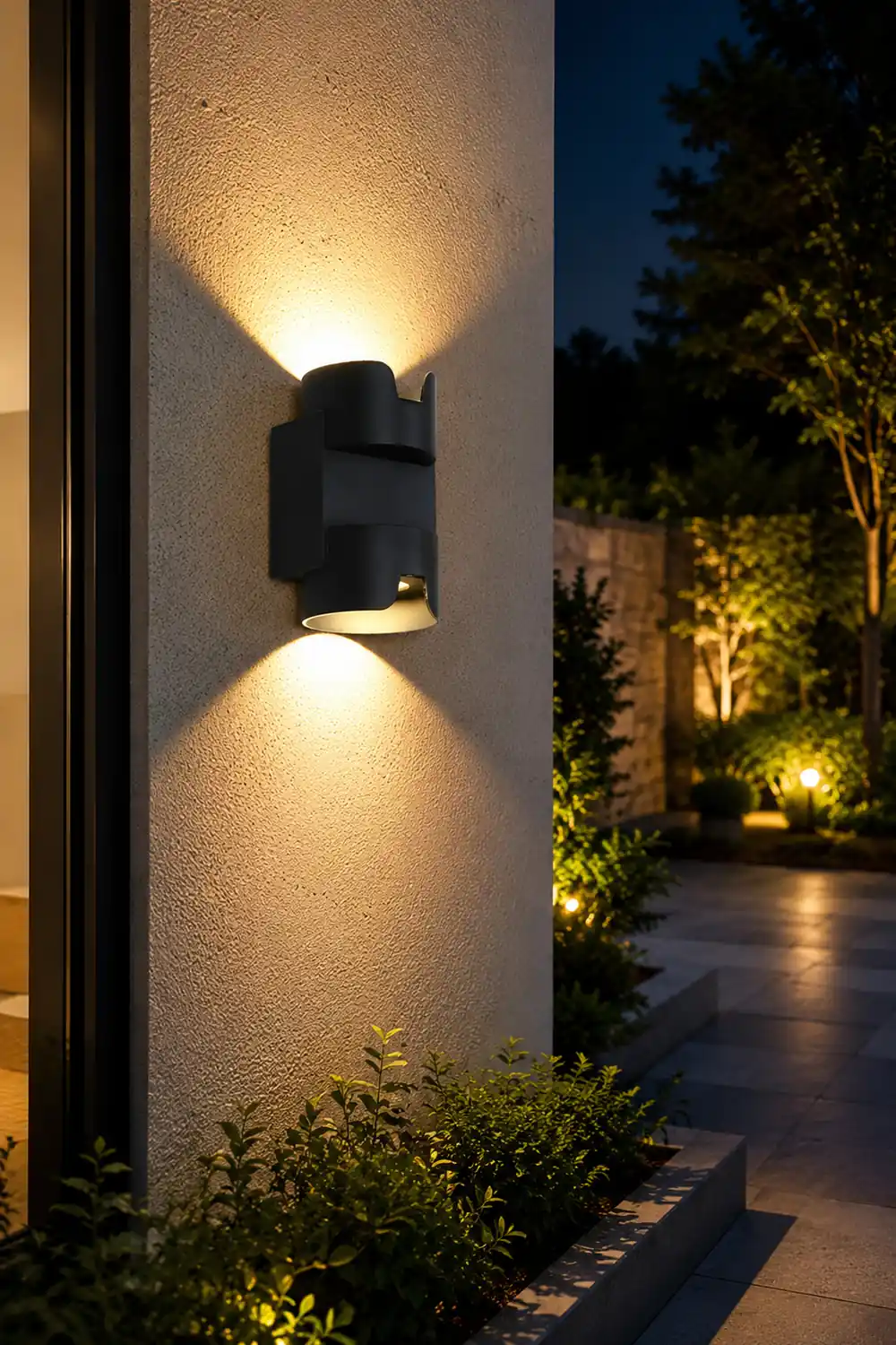 Waterproof Up and Down Light LED Black Modern Wall Washer Light Wall Lamp - Lumpaz