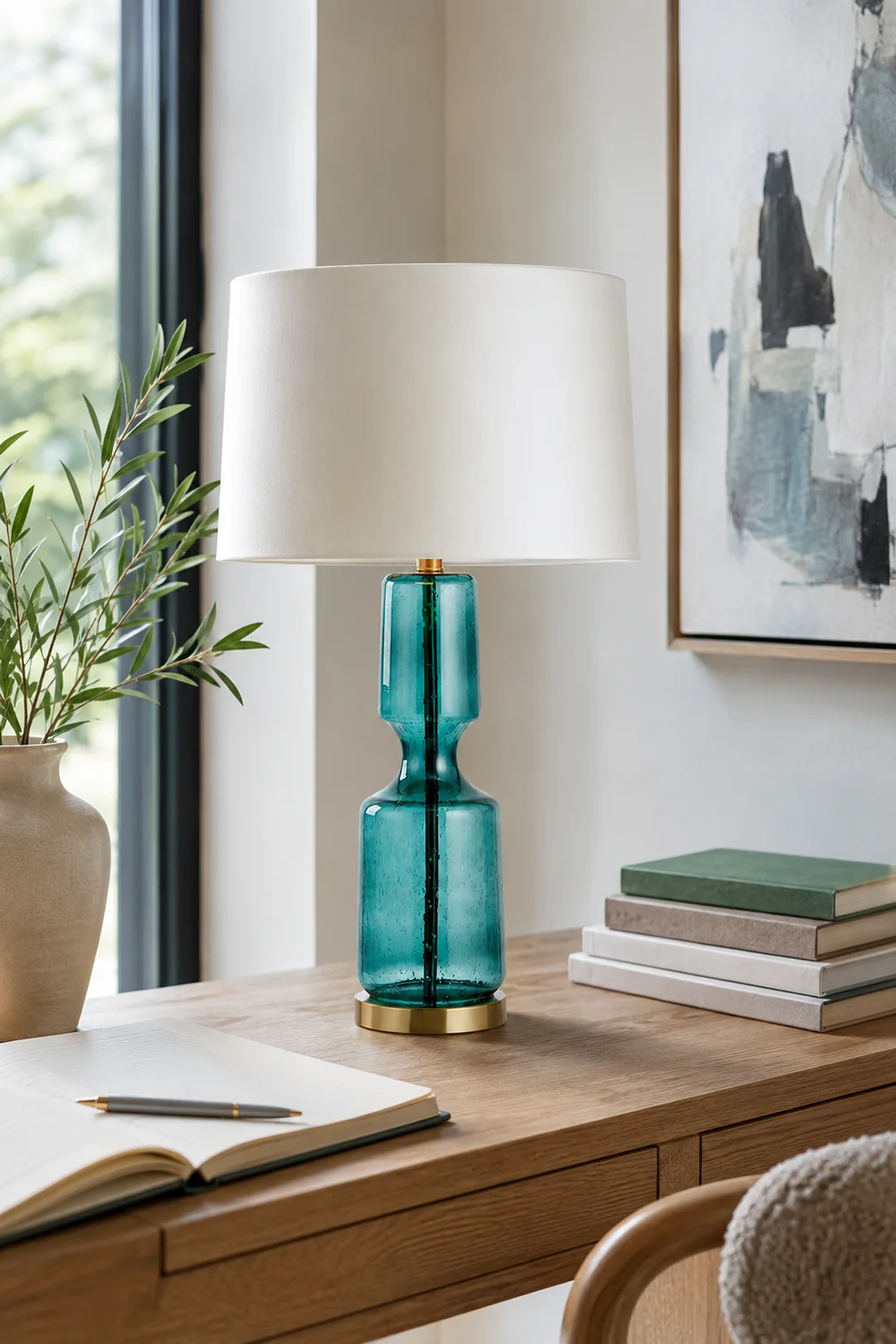 Antero Teal Table Lamp - Lumpaz