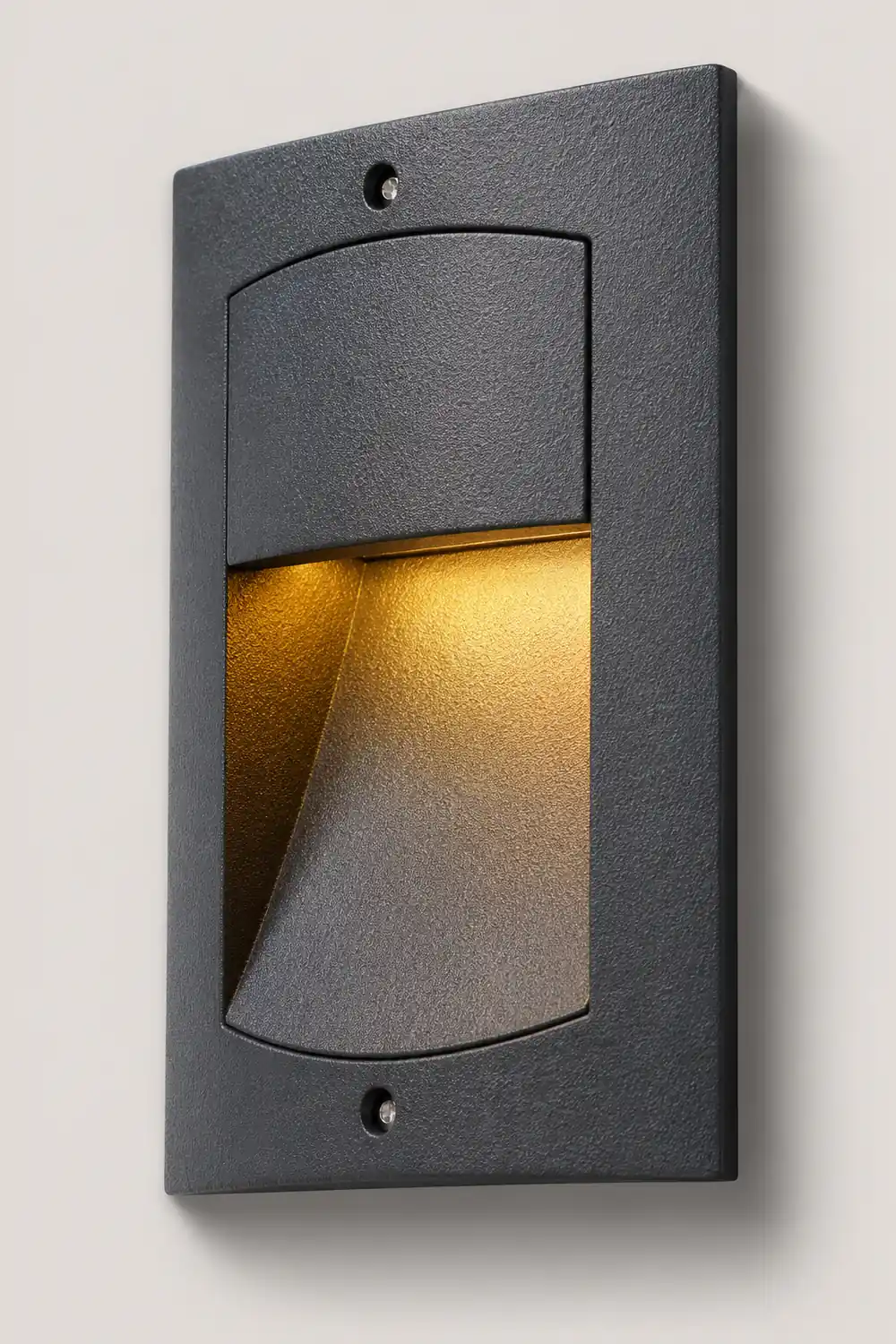 Rectangle Waterproof LED Black Modern Outdoor Step Lights Recessed Stair Sconces - Lumpaz