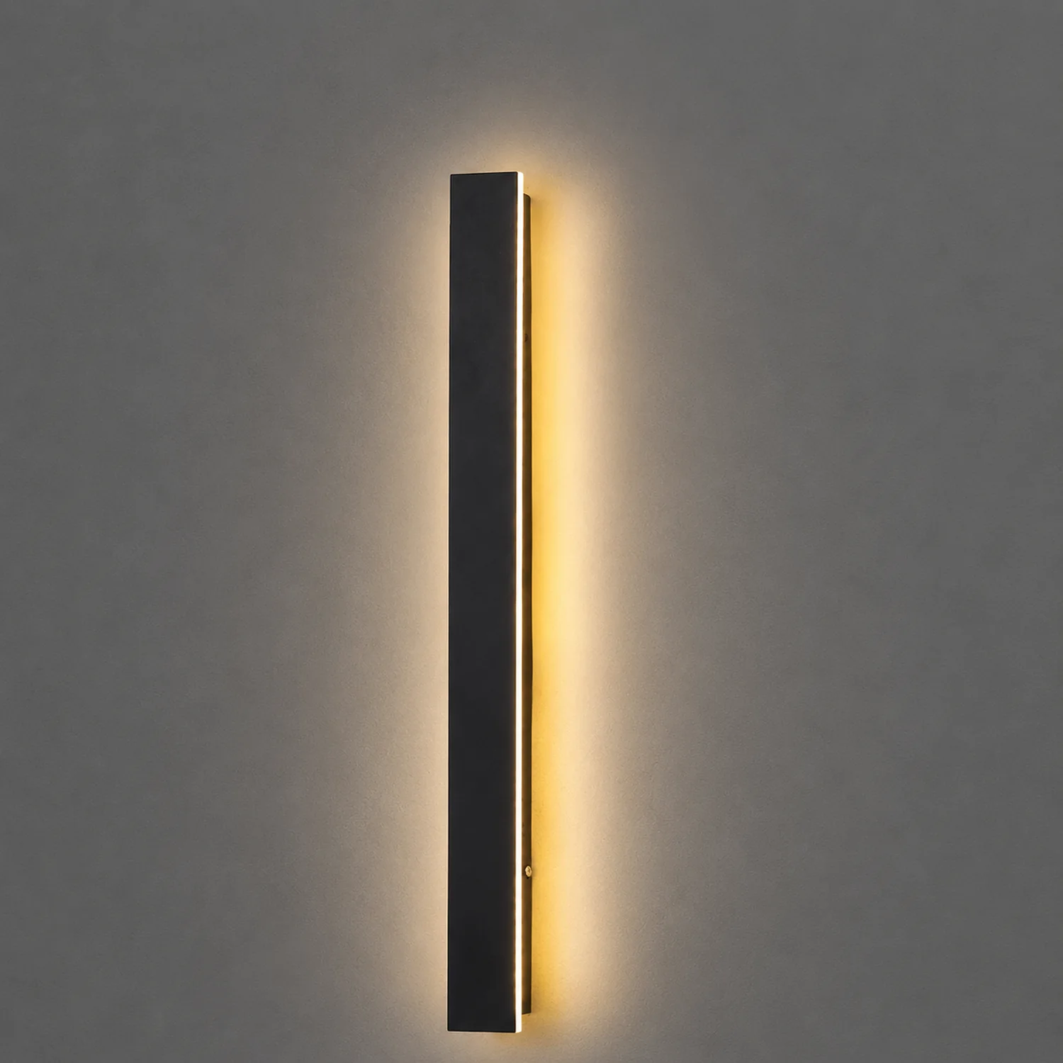 Outdoor Long Strip Waterproof Metal Black Modern Outdoor Wall Lights - Lumpaz