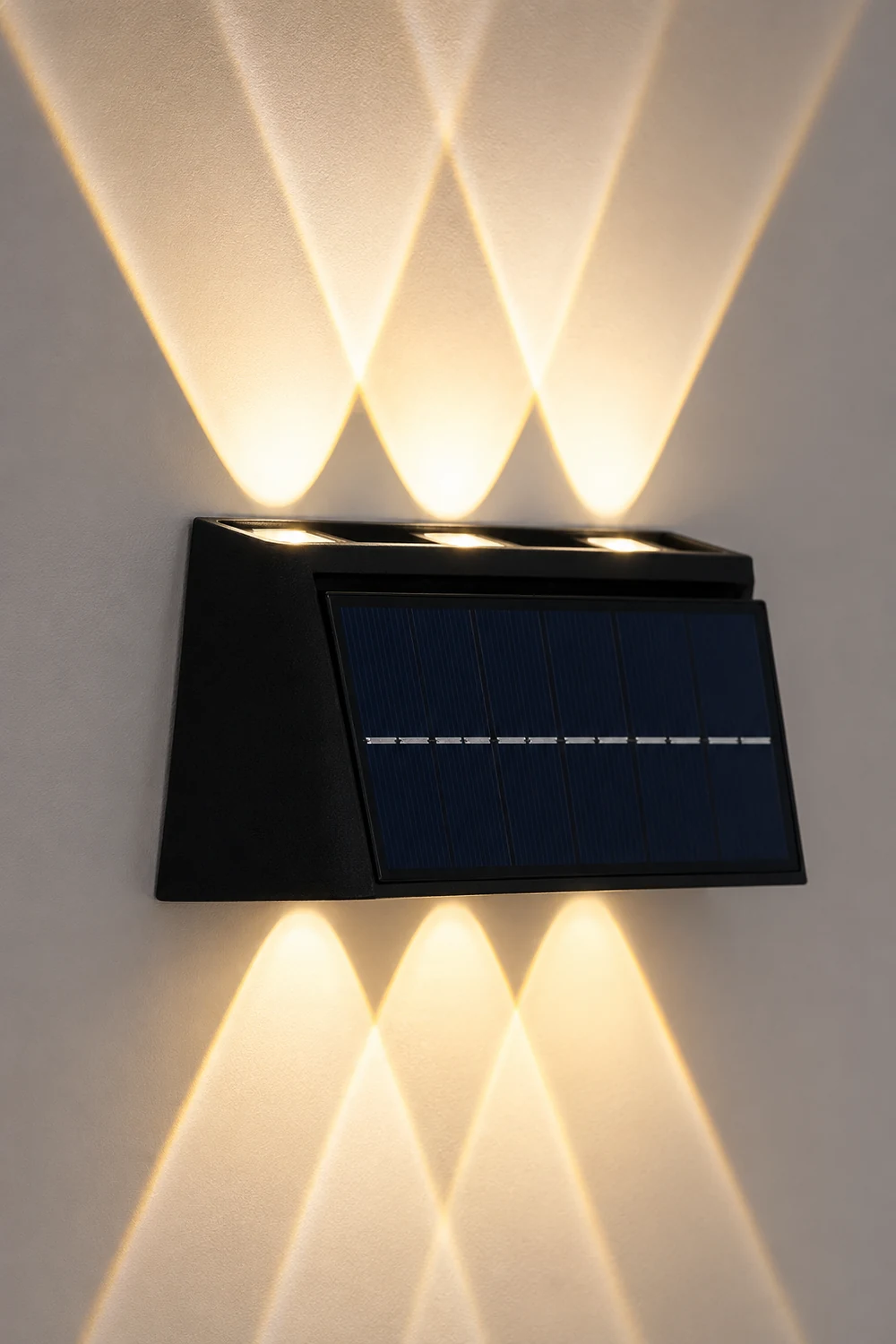 Rectangular Waterproof Up and Down Light LED Modern Solar Wall Lamp - Lumpaz