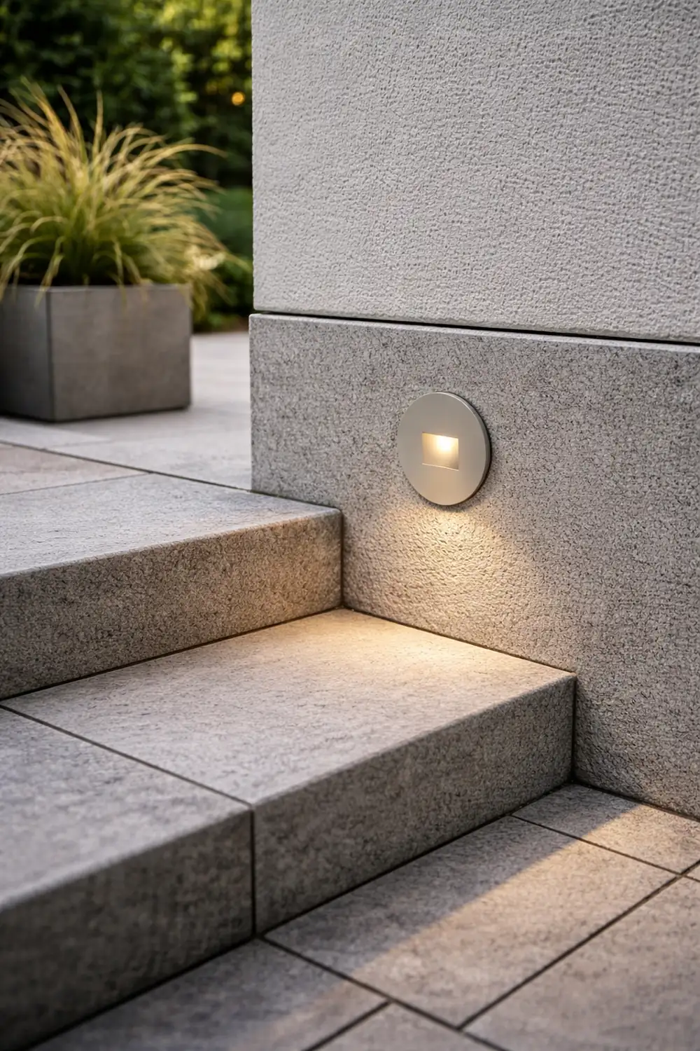 Round Square LED Modern Waterproof Outdoor Step Lights Stairway Sconces - Lumpaz