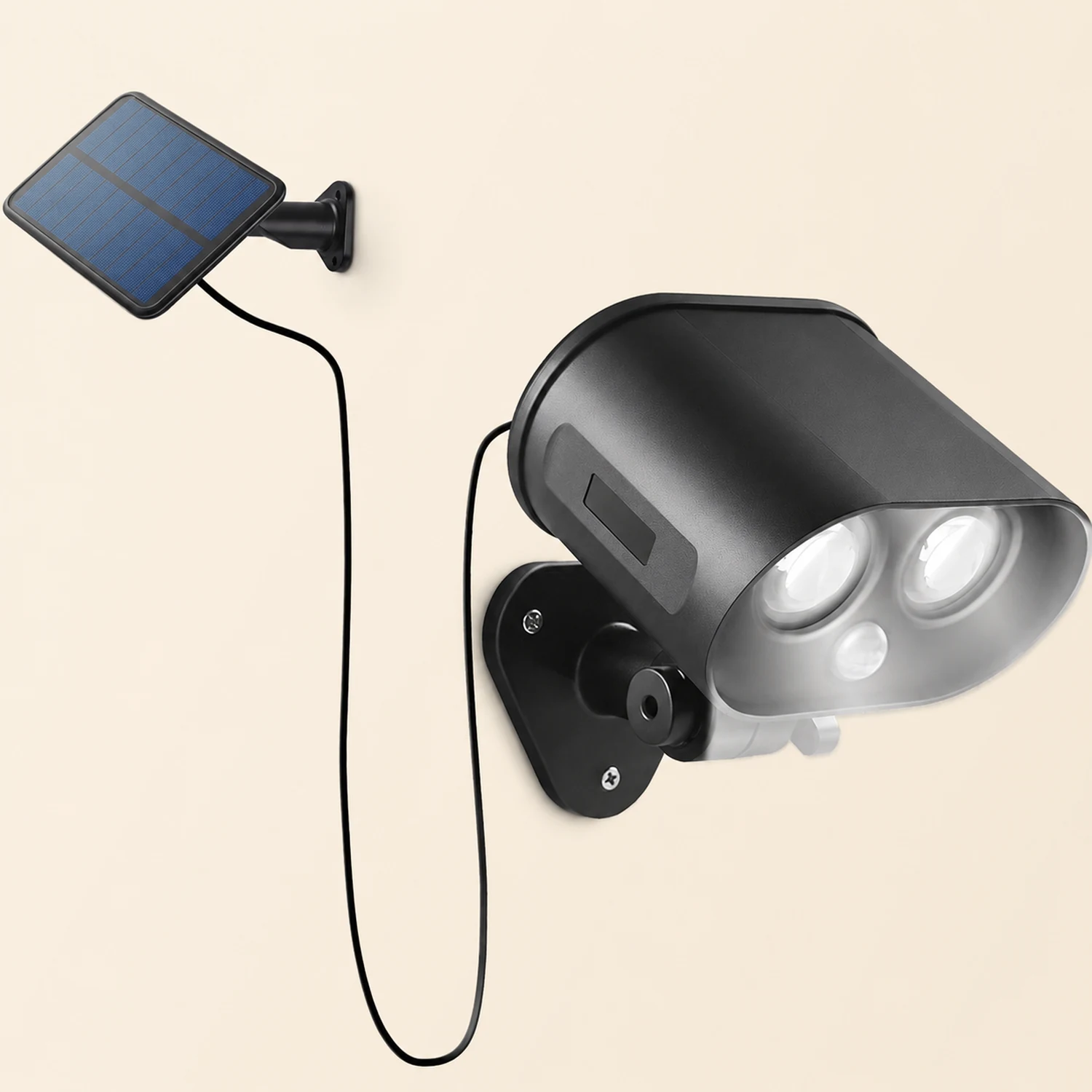 Solar Adjustable LED Outdoor Wall Lamp Wall Sconces Lighting Flood Light - Lumpaz
