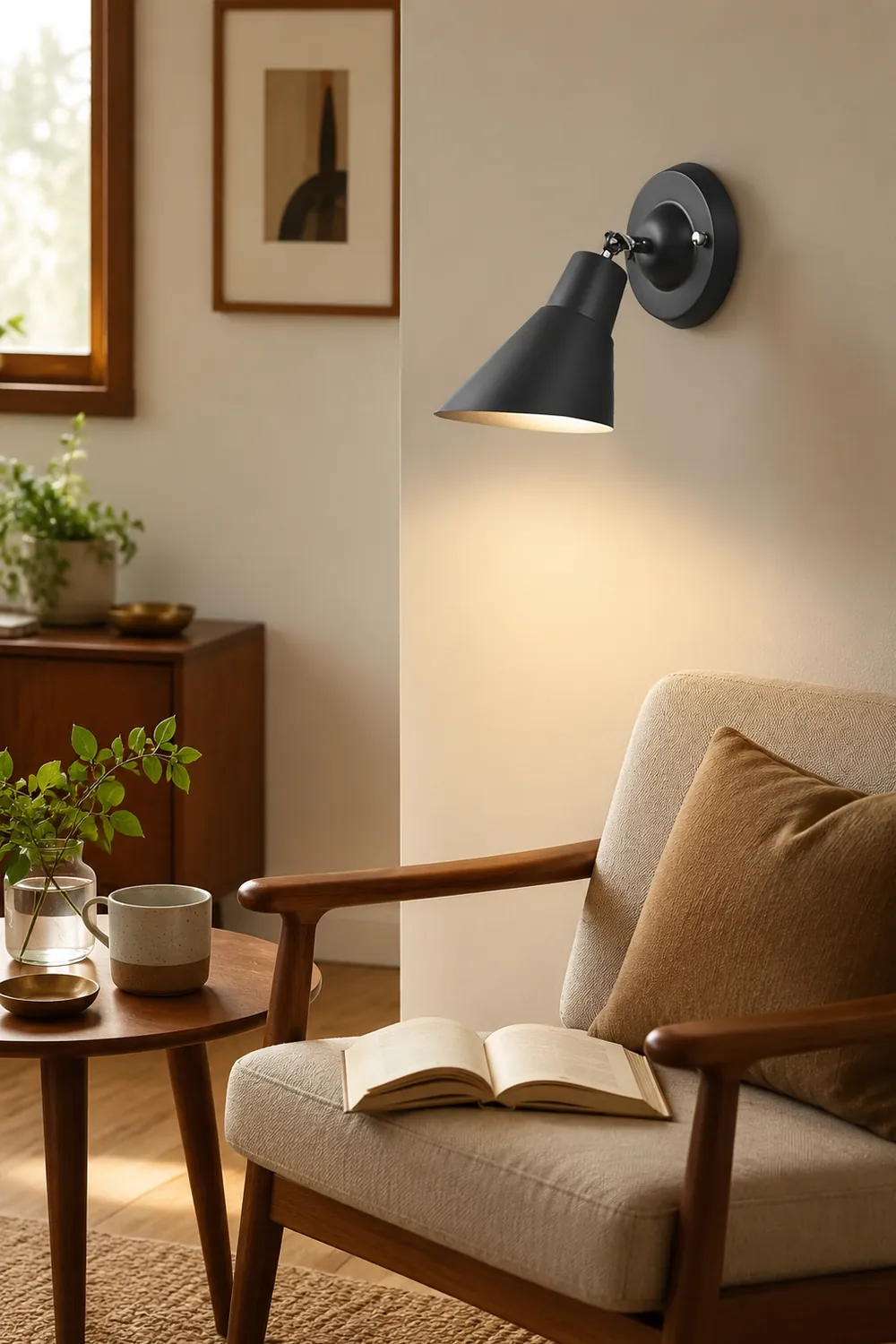 Adjustable Modern Wall Sconce Lighting Plug in Wall Lamp Wall Light Fixture - Lumpaz